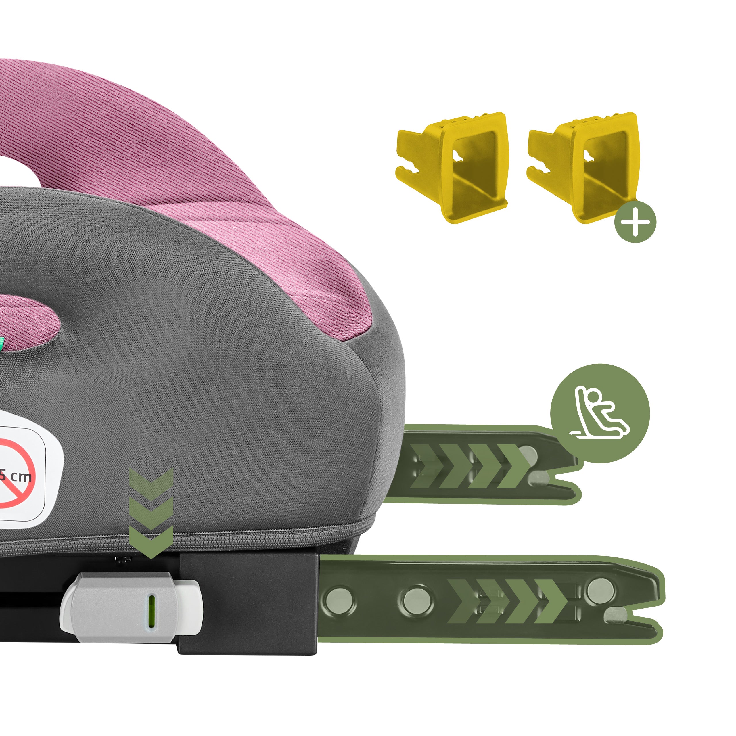 Tulano Cabby 30 Rosa-Grauer Kindersitz