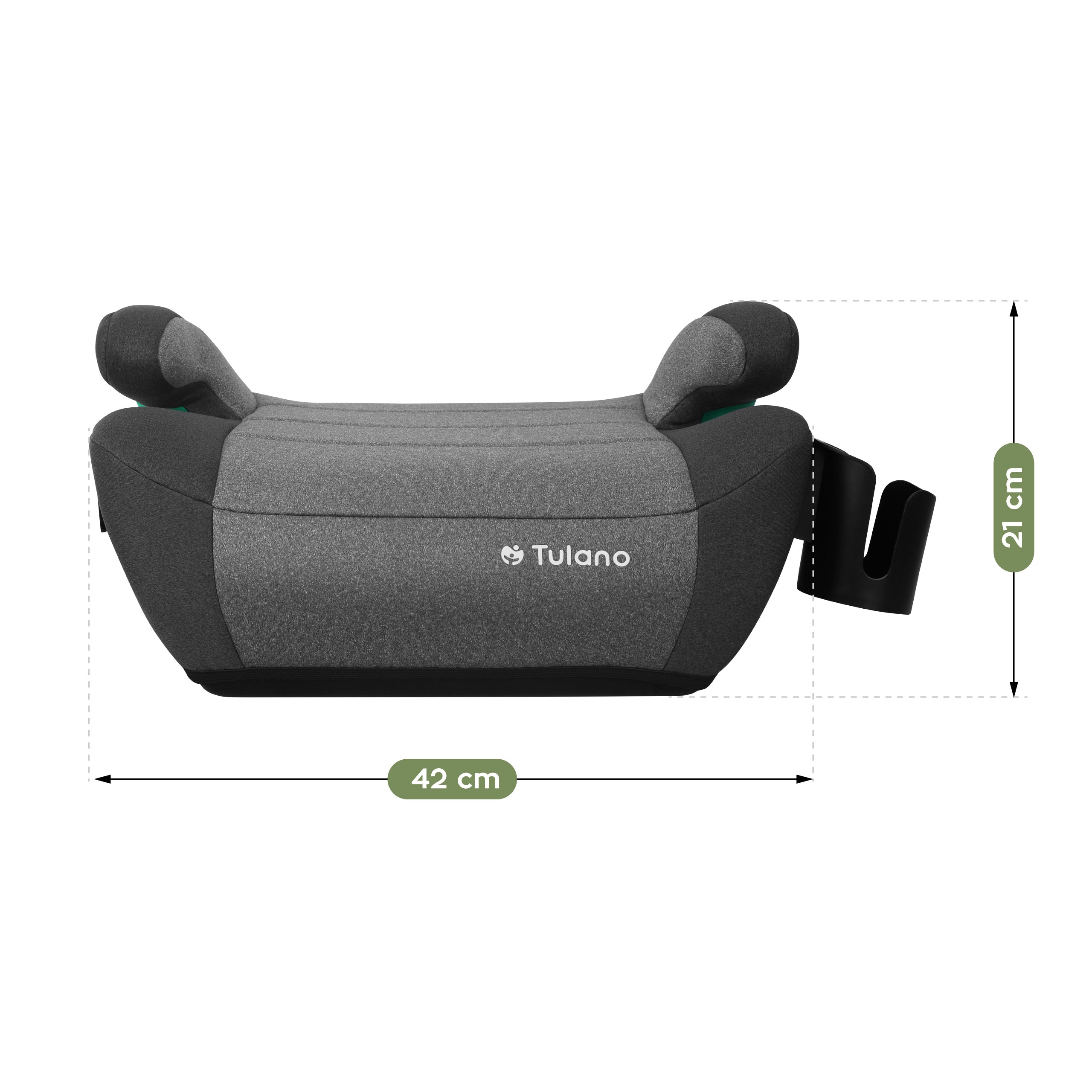 Tulano Cabby 35 Grau ISOFIX 125-150cm I-Size Kindersitz 