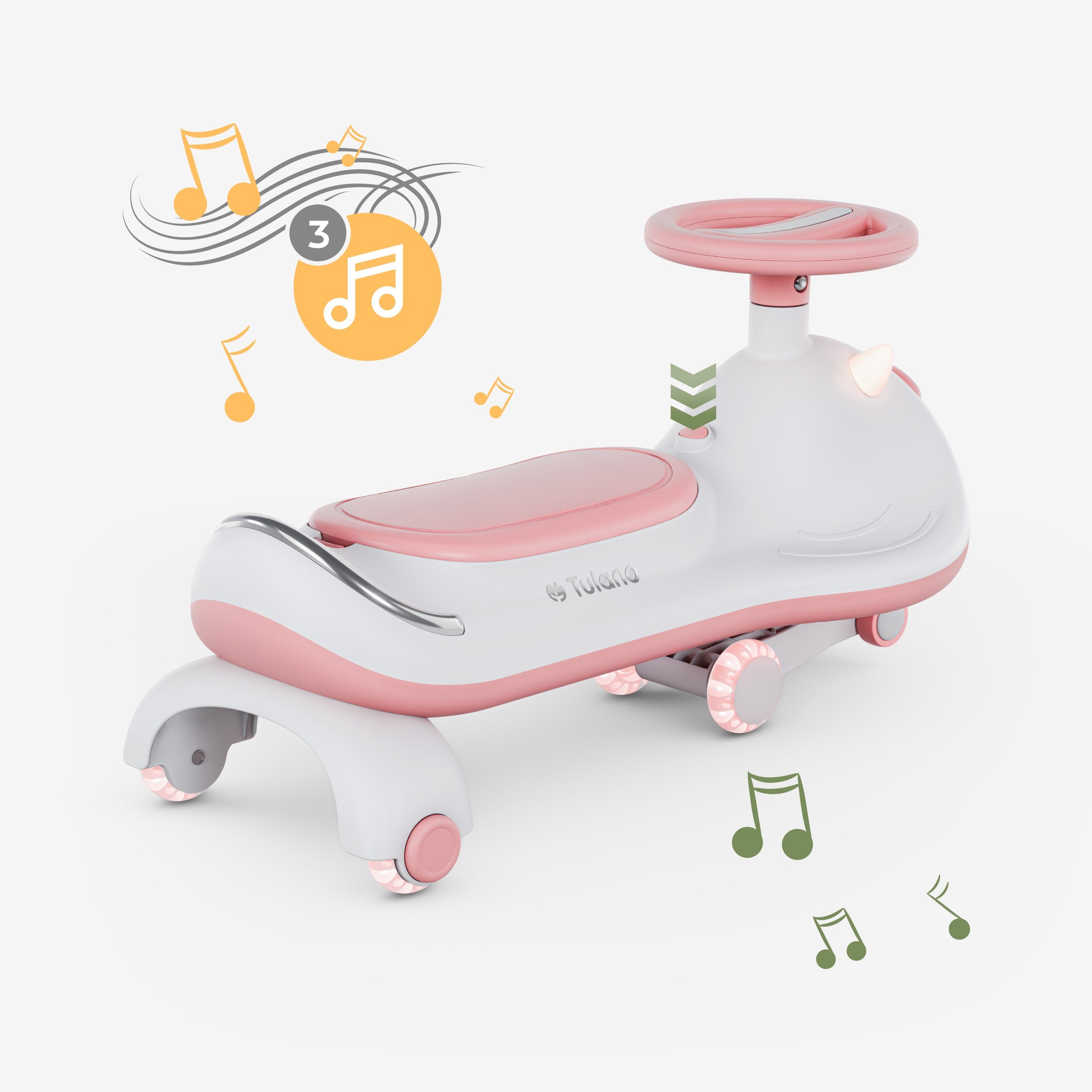 Tulano Focus 45 Pink LED Gravity Ride-On 