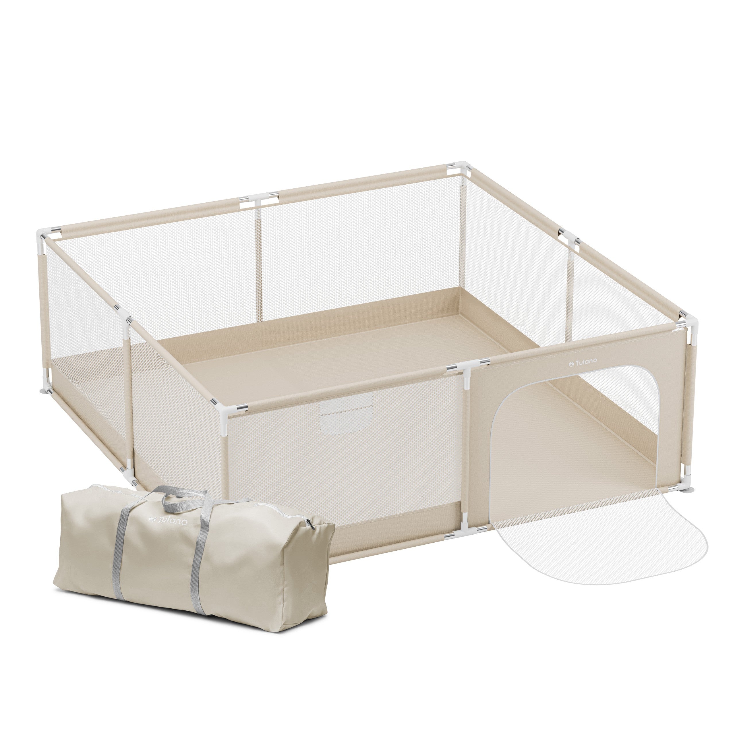 Tulano Cozy 28 Beige Kinderlaufstall - 200 cm 