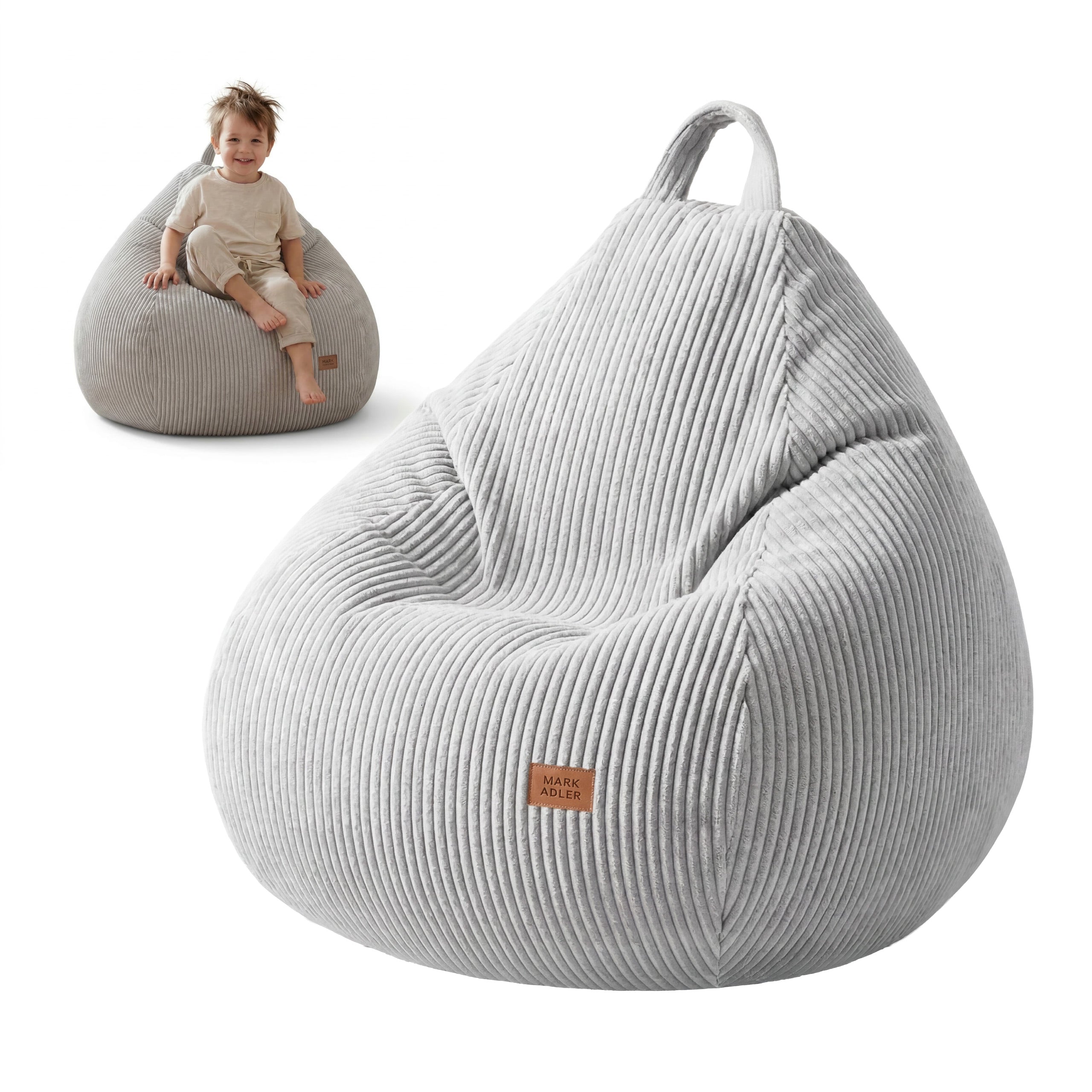 Cord-Sitzsack grey Mark Adler Comfy 1.0 Grey