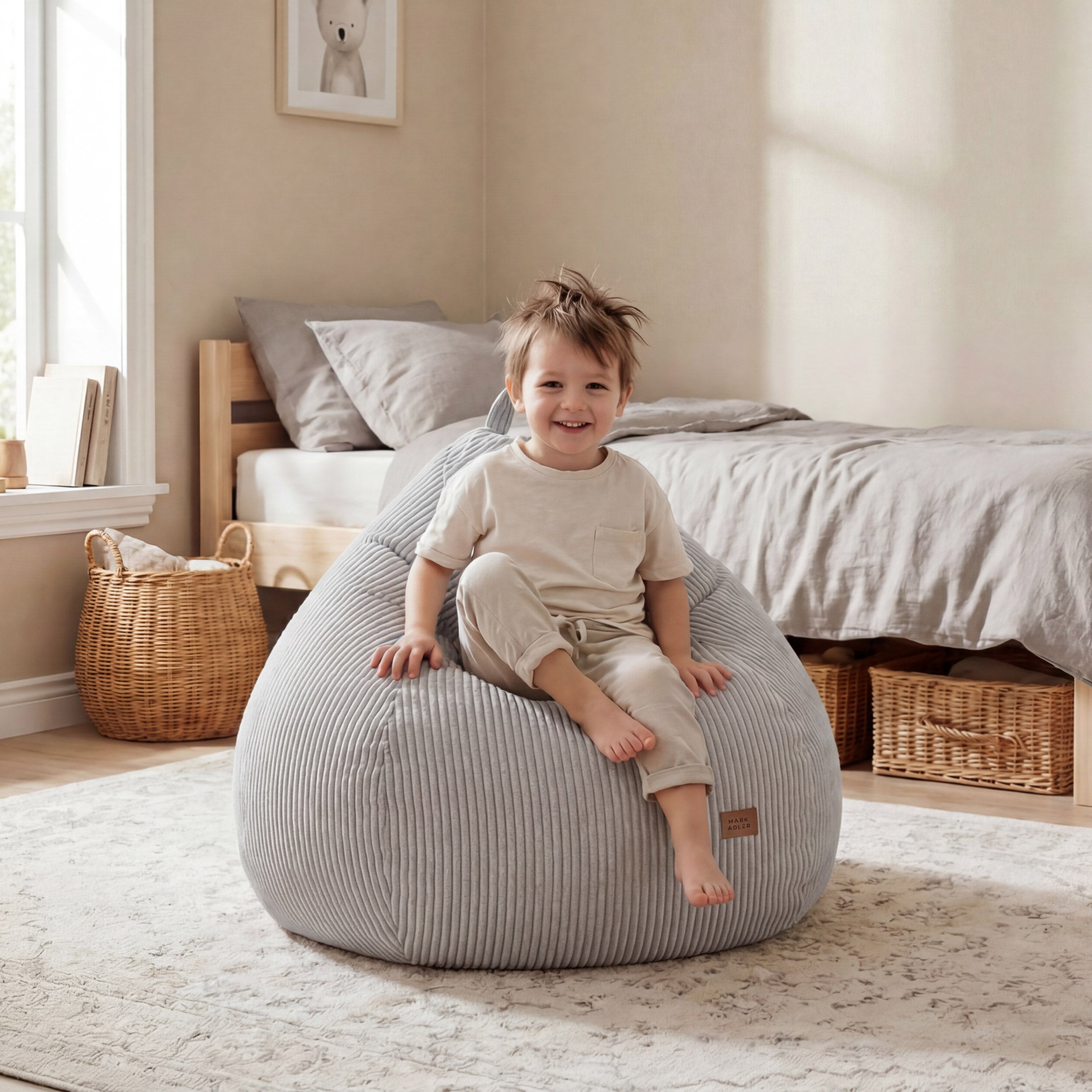 Cord-Sitzsack grey Mark Adler Comfy 1.0 Grey