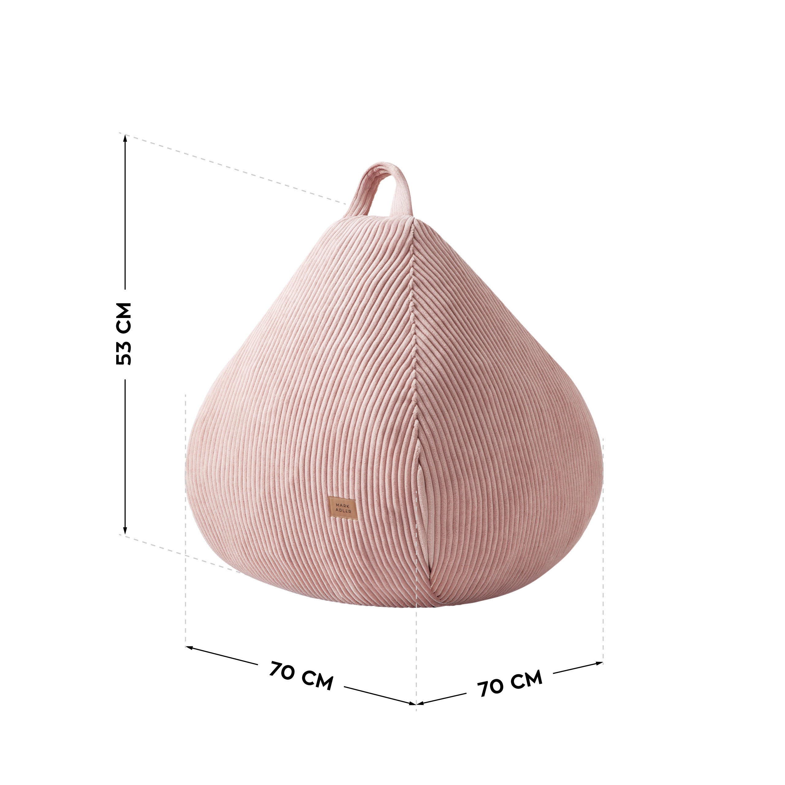 Cord-Sitzsack pink Mark Adler Comfy 1.0 Pink