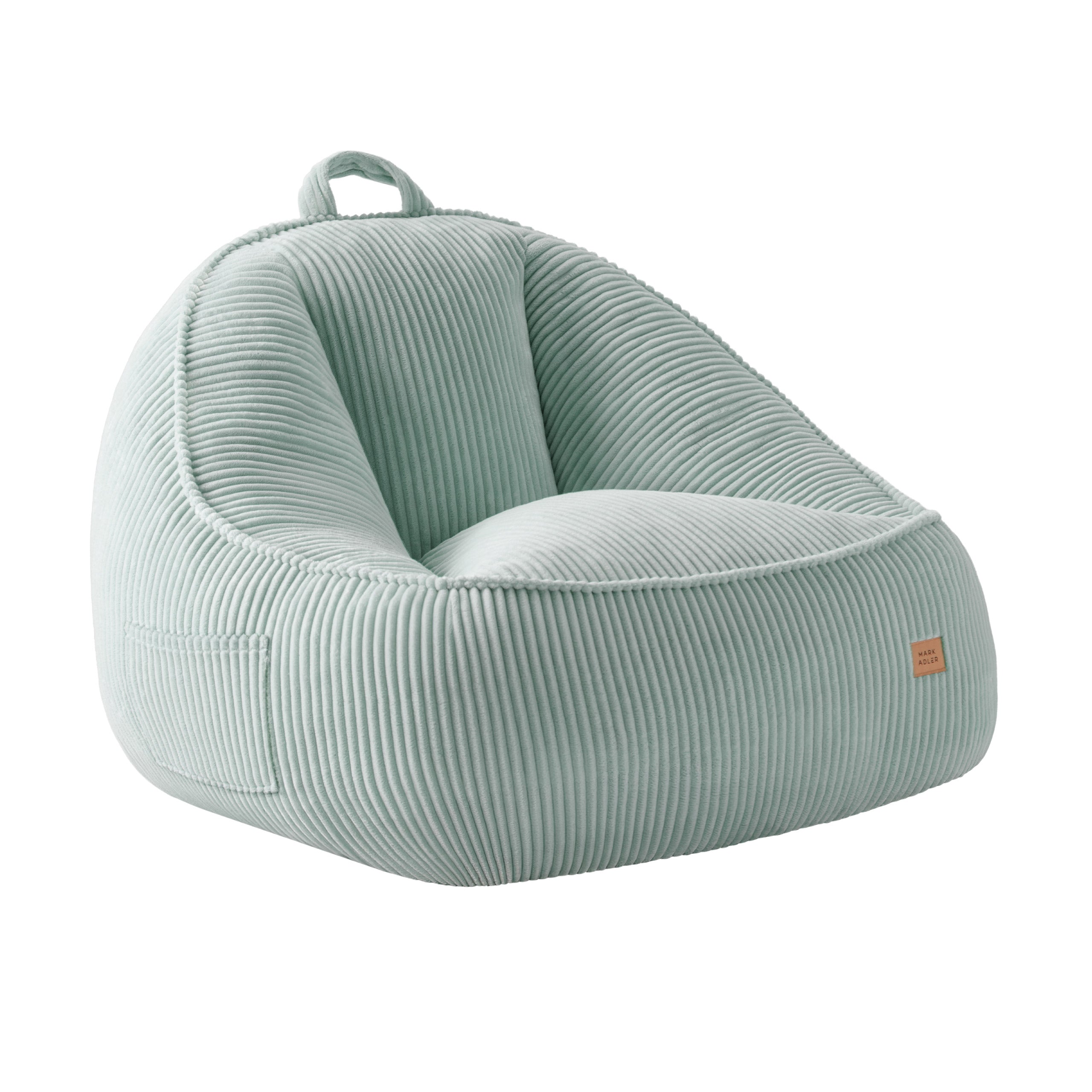 Cord-Puff-Sessel mit Rückenlehne Mark Adler Comfy 4.0 Sage