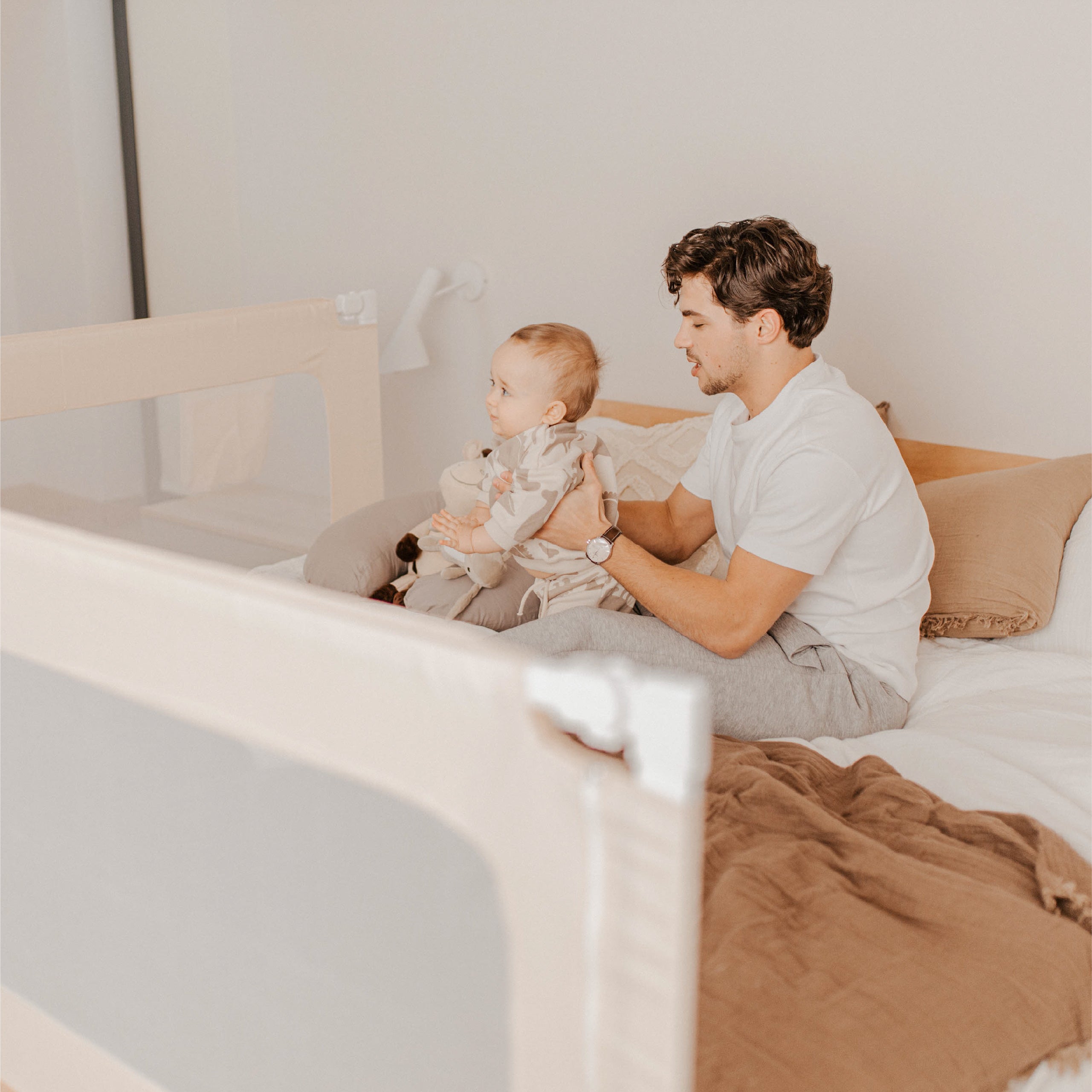 Bettschutzgitter Tulano Cover 40 Beige 200cm 