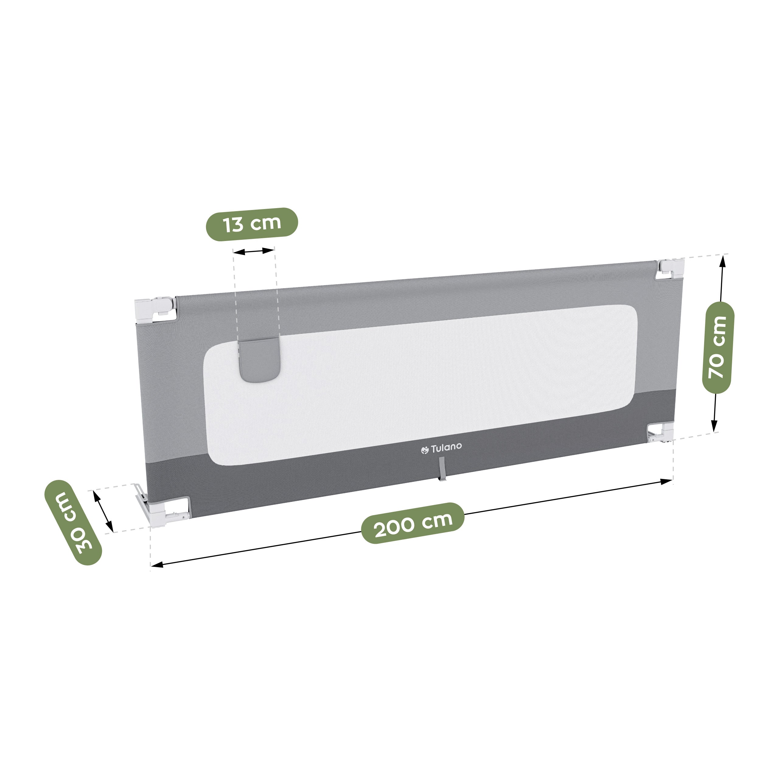 Bettschutzgitter Tulano Cover 40 200cm