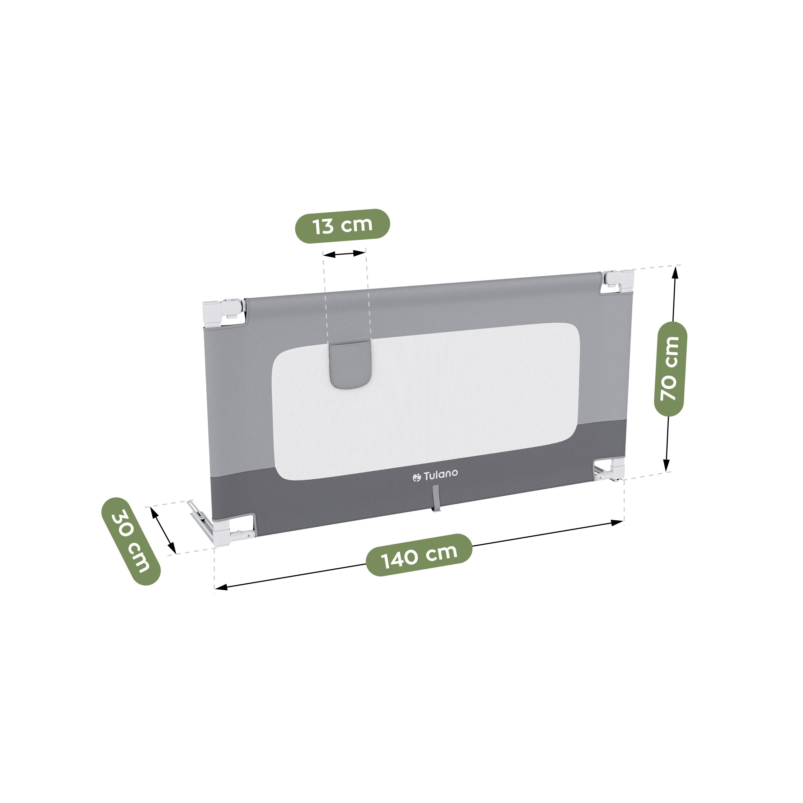 Bettschutzgitter Tulano Cover 44 140cm 
