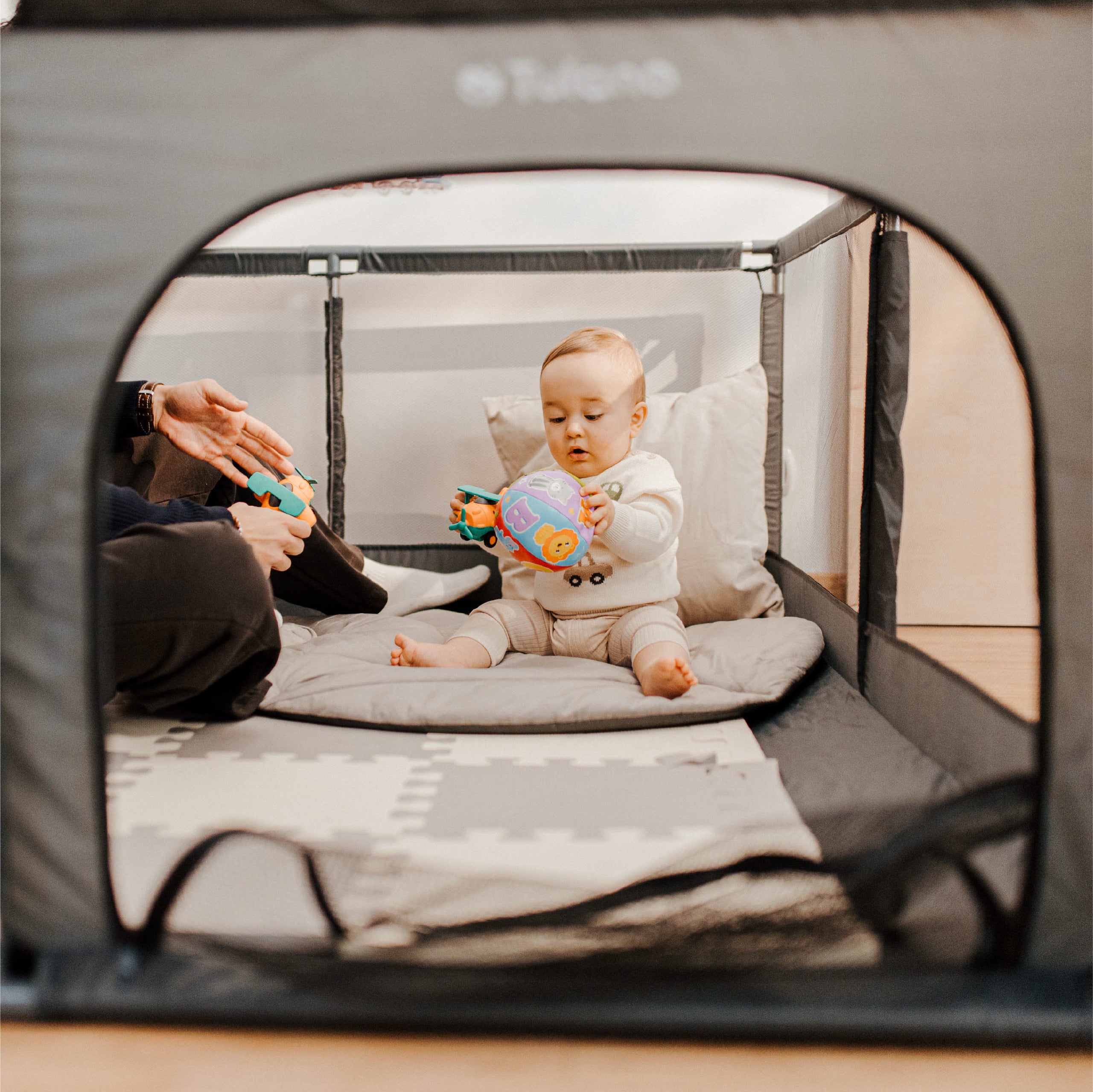 Tulano Cozy 20 Graphit Laufstall - 130 cm 