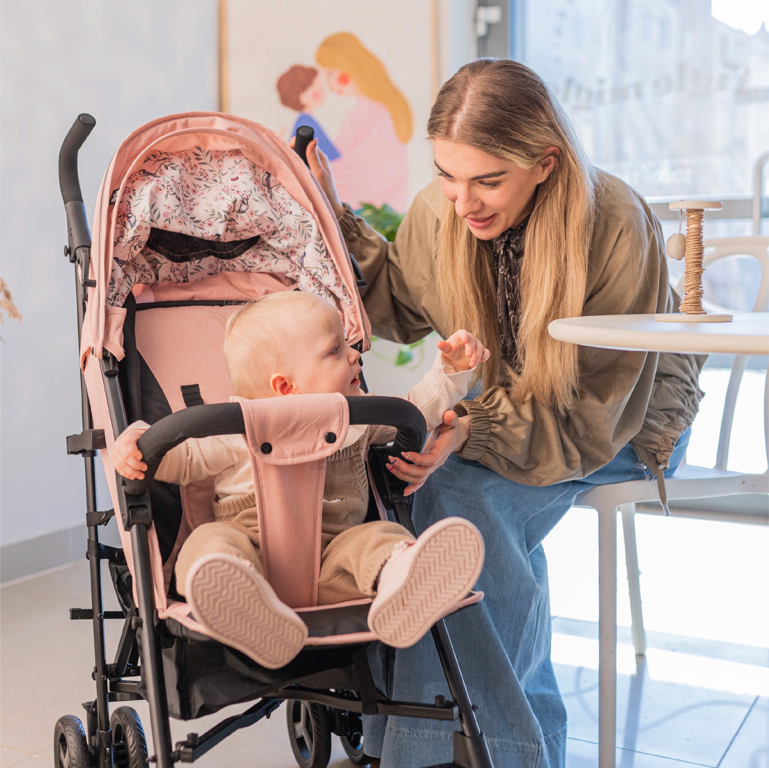 Tulano Davos 35 Pinker Kinderwagen