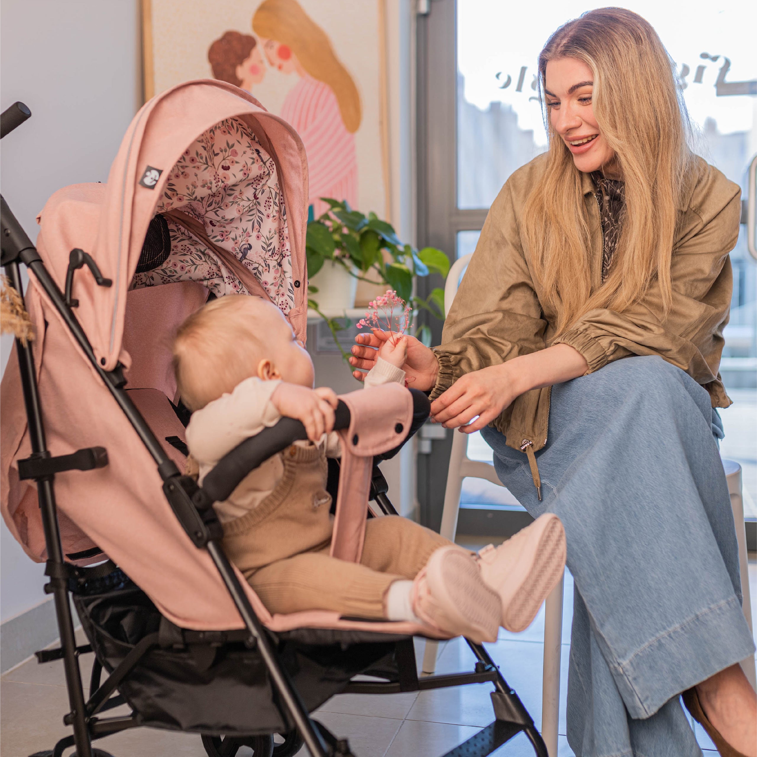 Tulano Davos 35 Pinker Kinderwagen