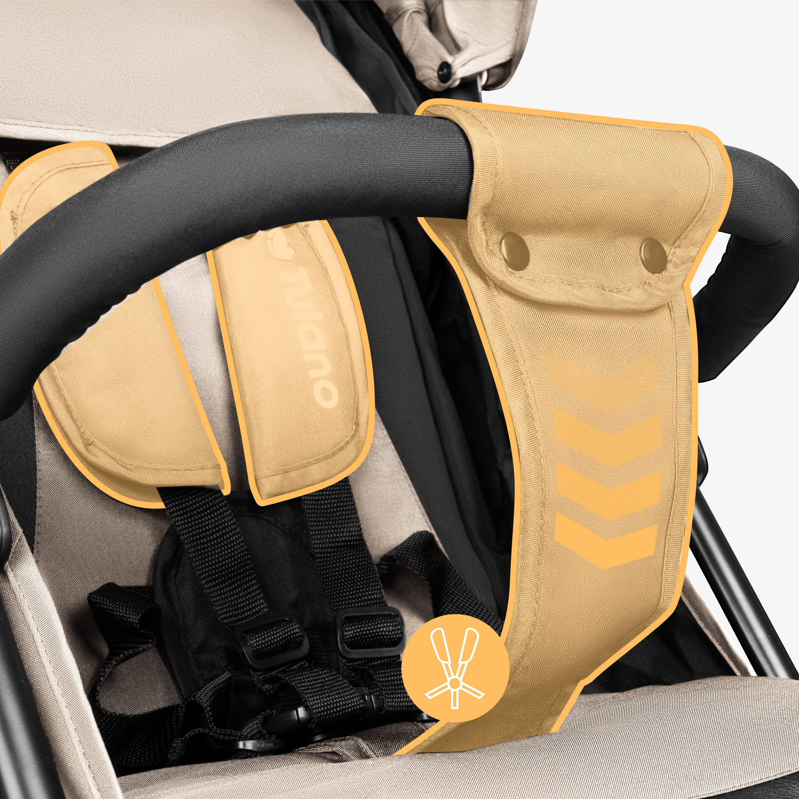 Tulano Davos 35 Beige Kinderwagen