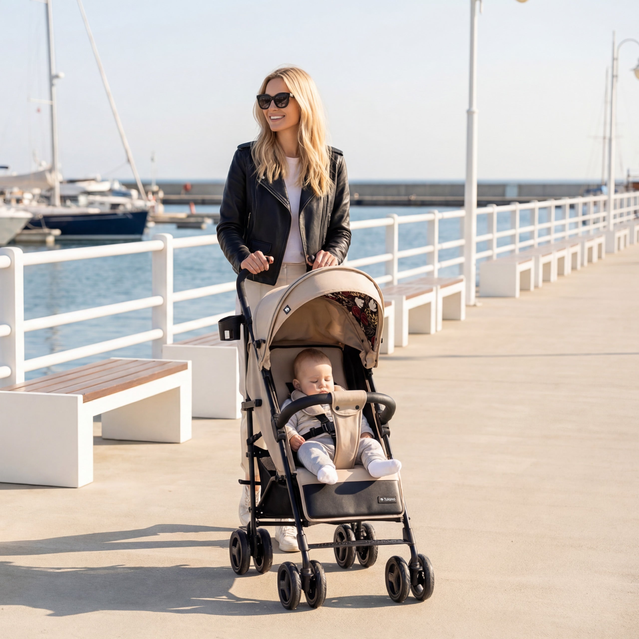 Tulano Davos 35 Beige Kinderwagen