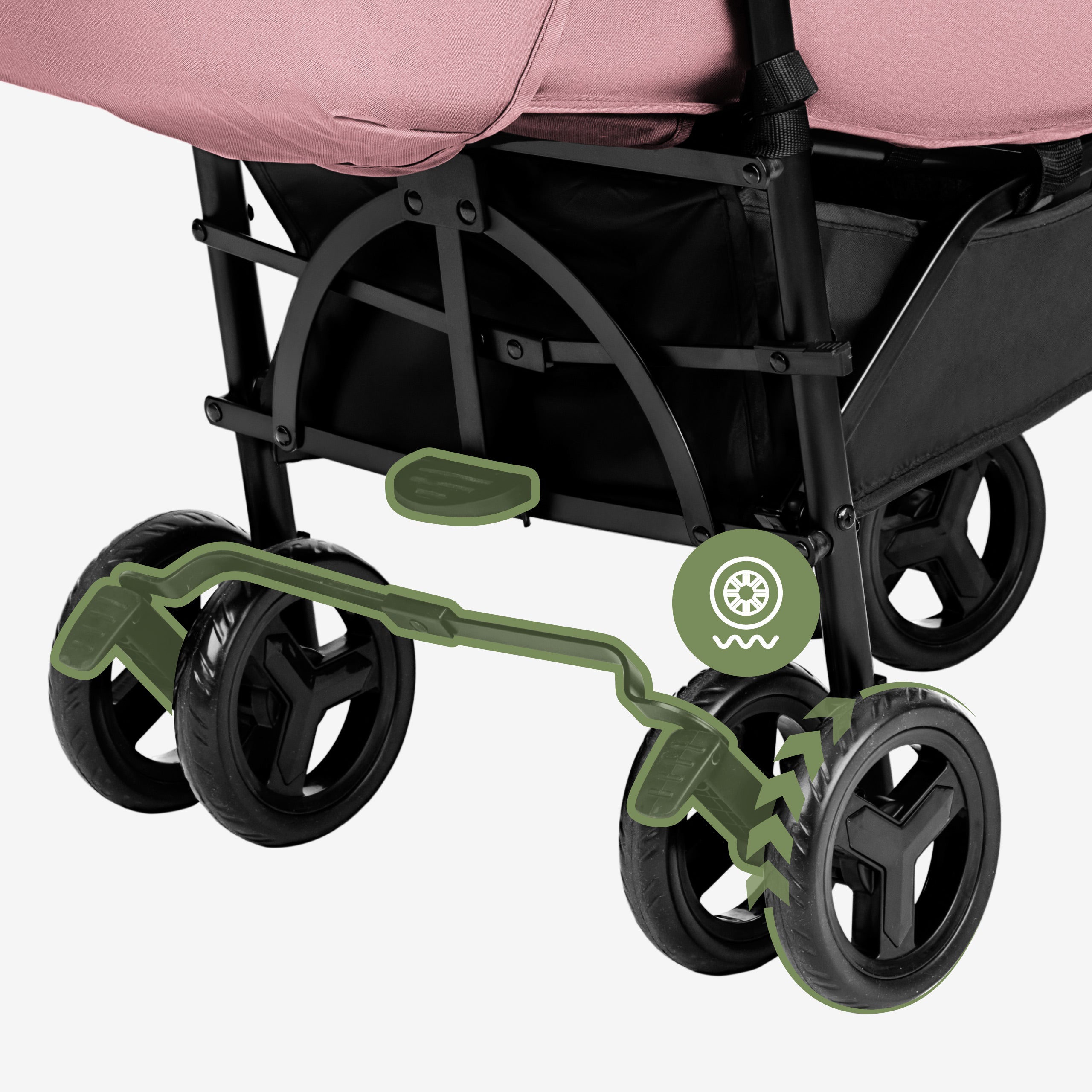 Tulano Davos 35 Pinker Kinderwagen