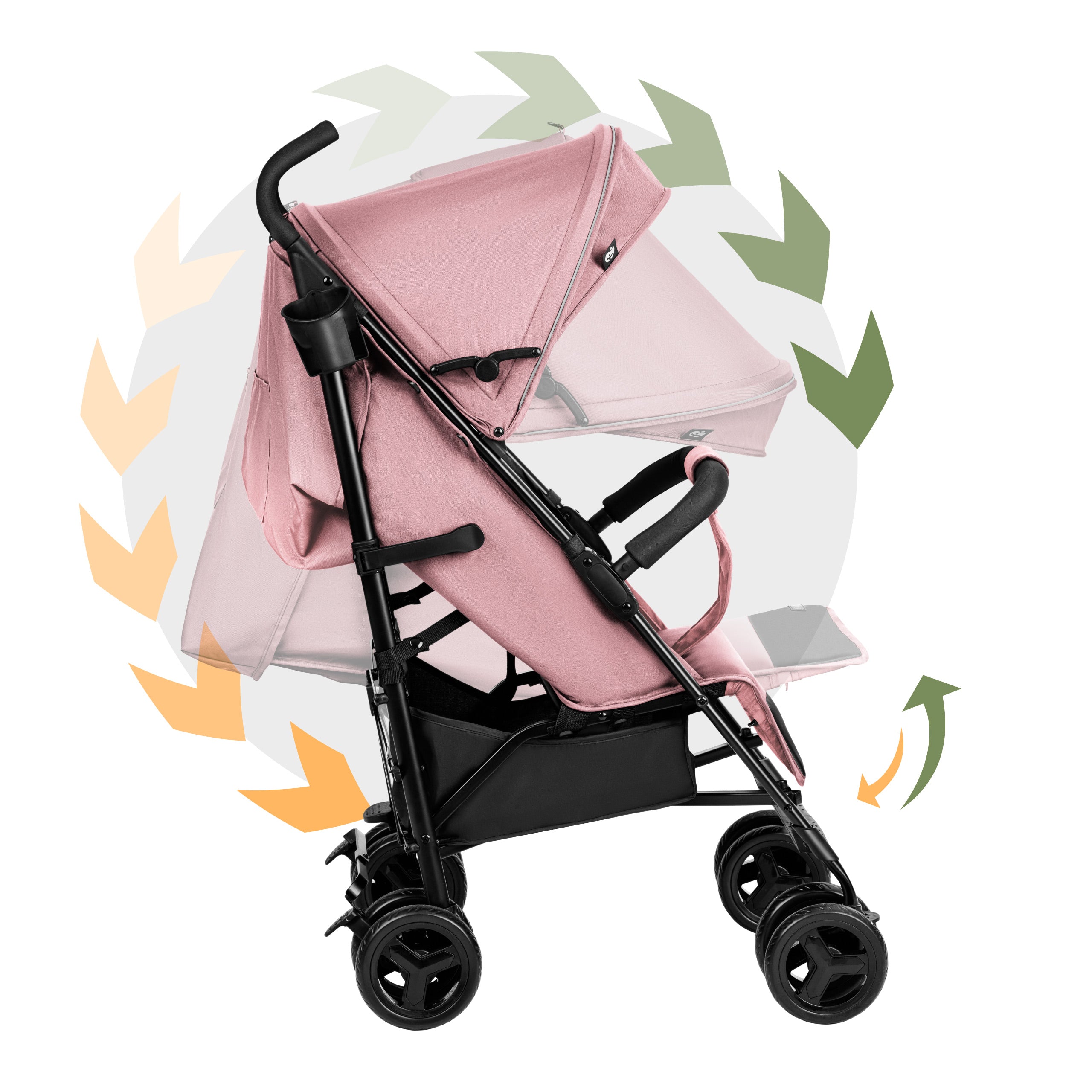 Tulano Davos 35 Pinker Kinderwagen