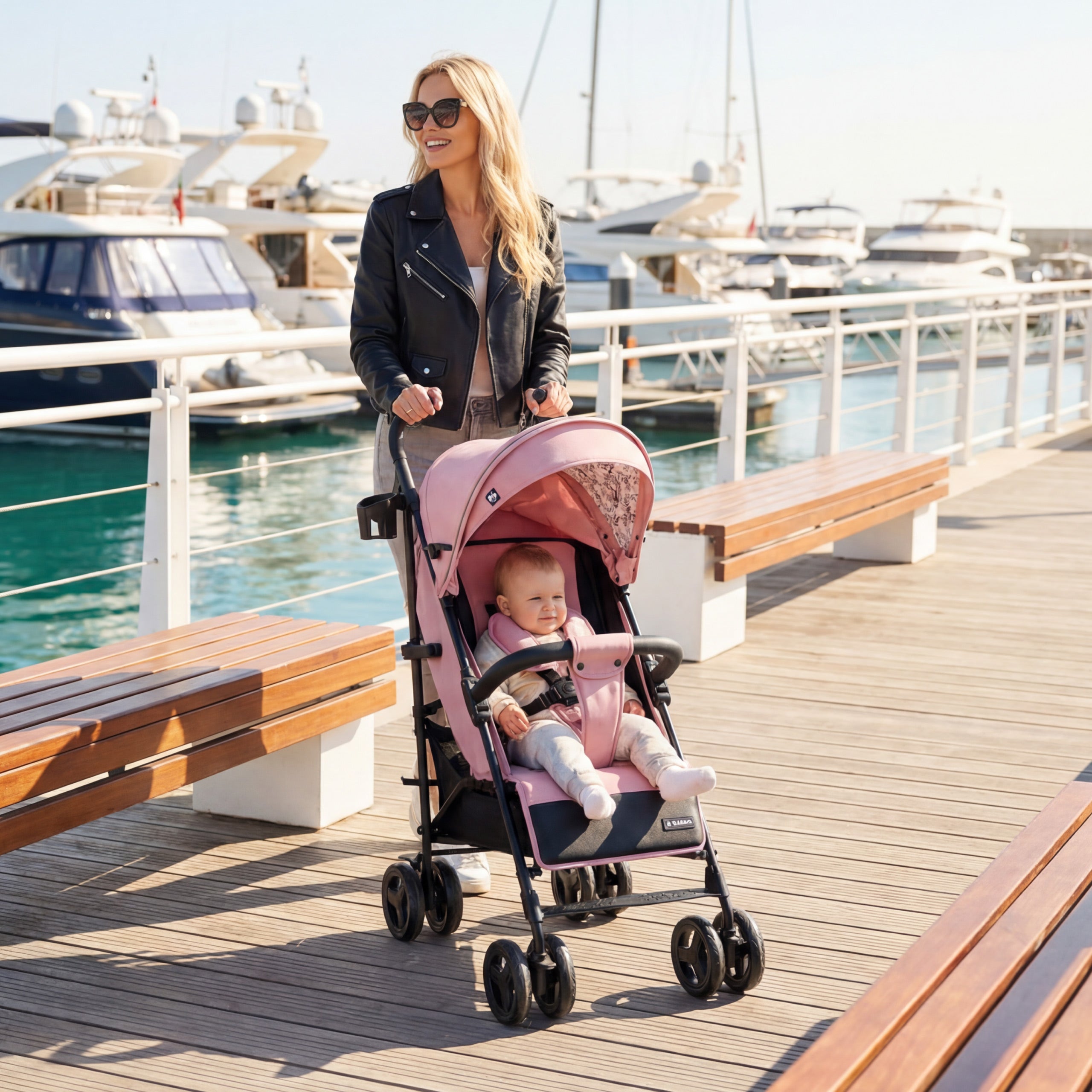 Tulano Davos 35 Pinker Kinderwagen