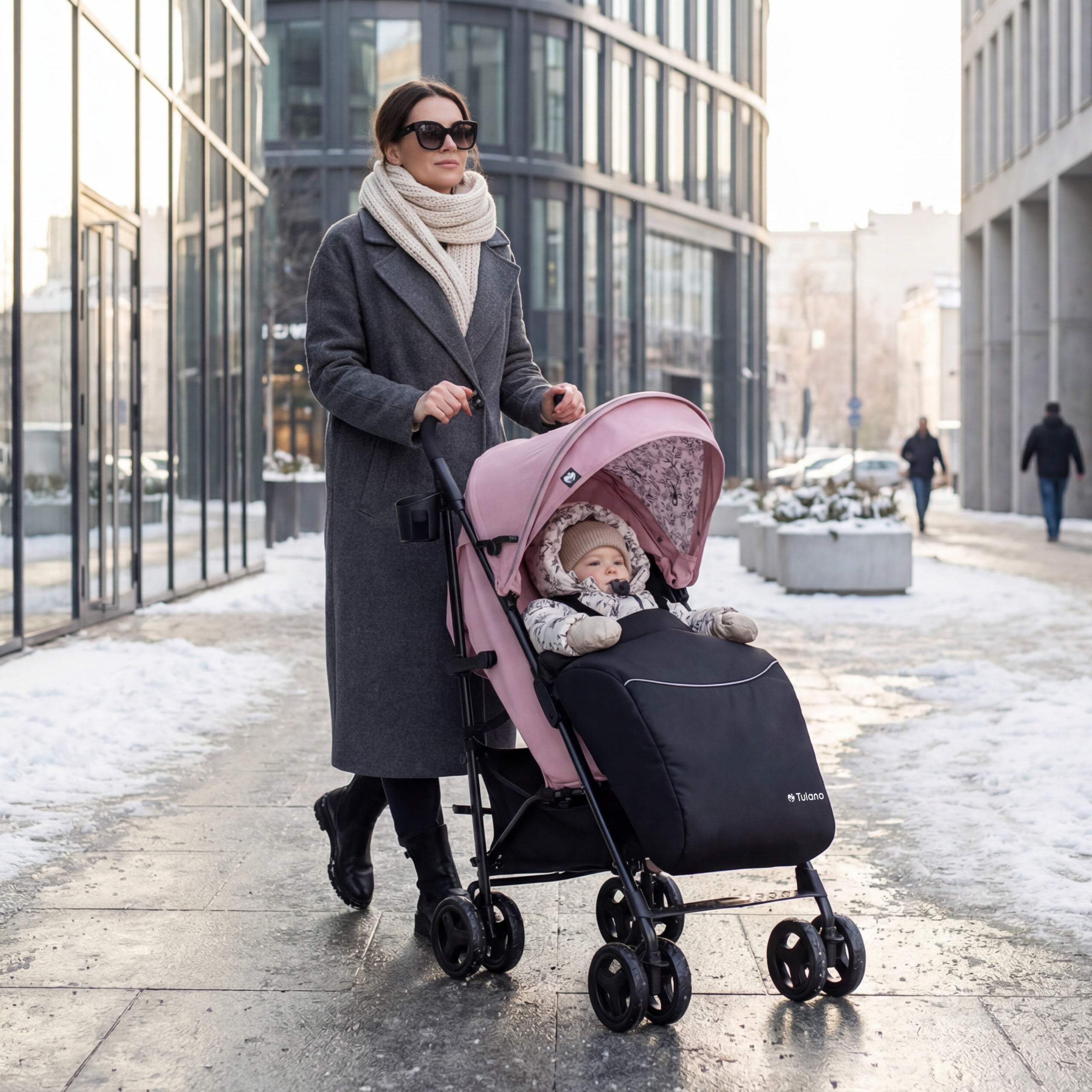 Tulano Davos 35 Pinker Kinderwagen