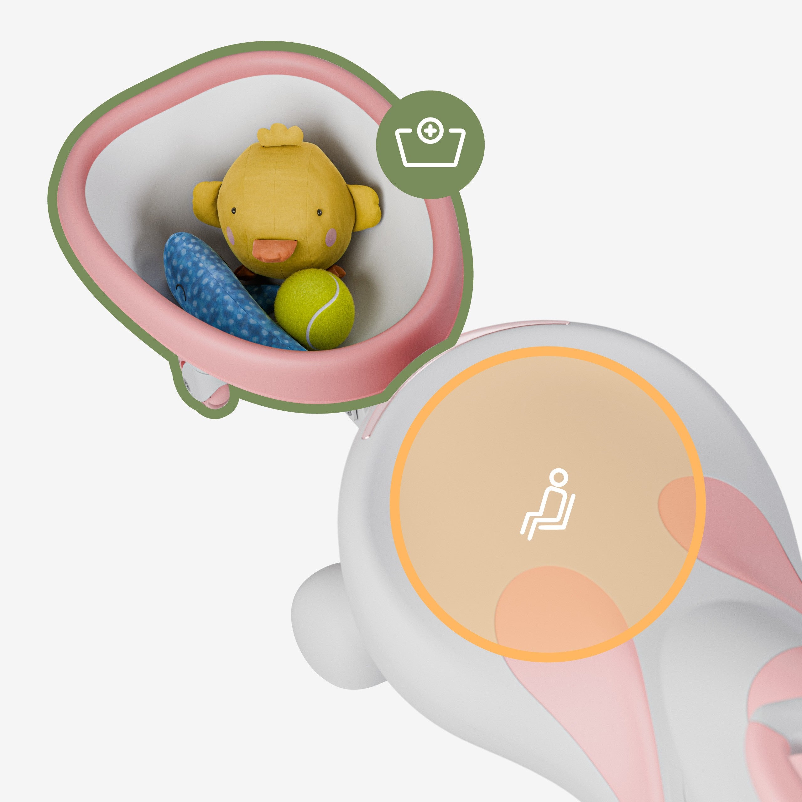 Tulano Focus 55 Pink LED Gravity Ride-On 