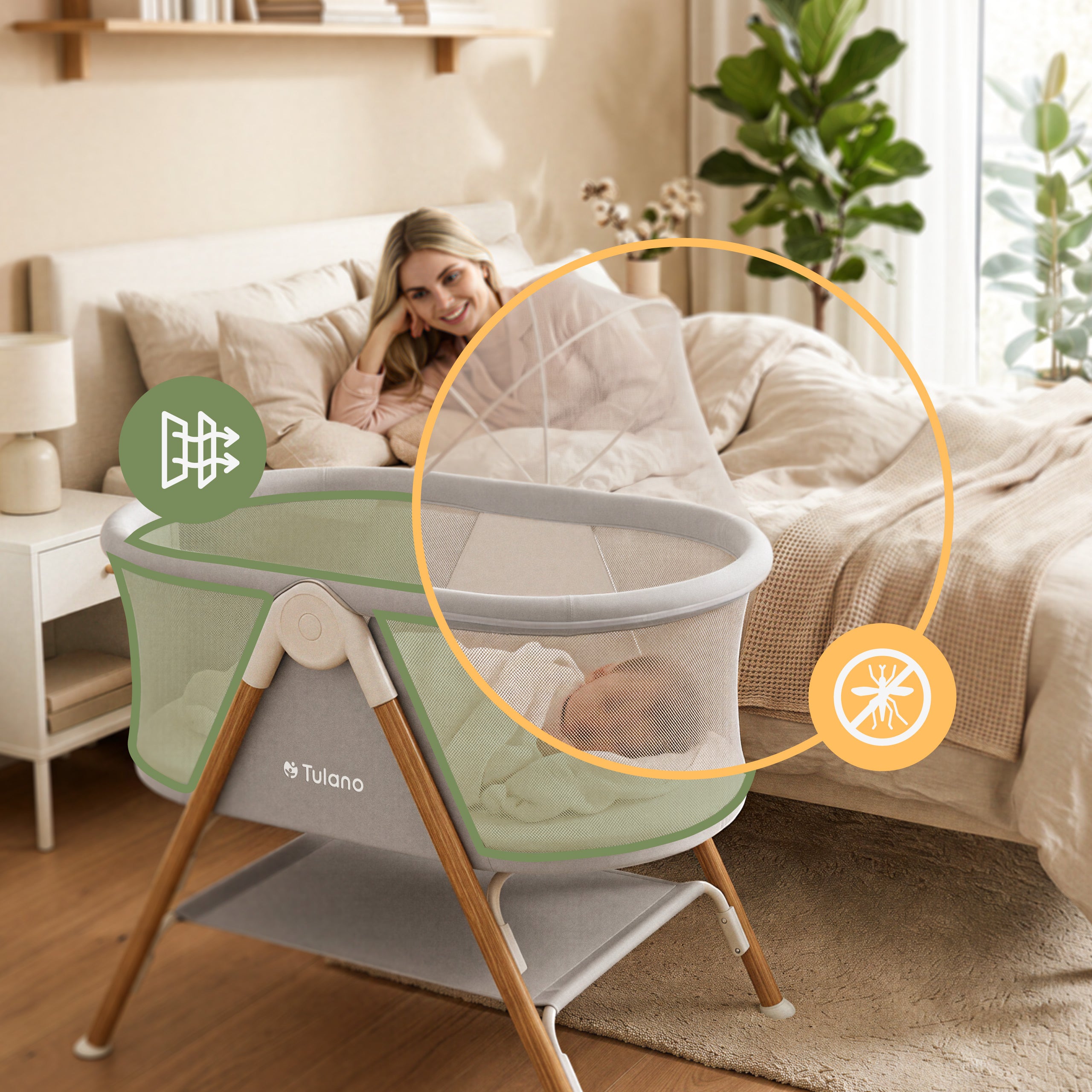 Reisebett für Kinder Tulano Dream 20 Grey
