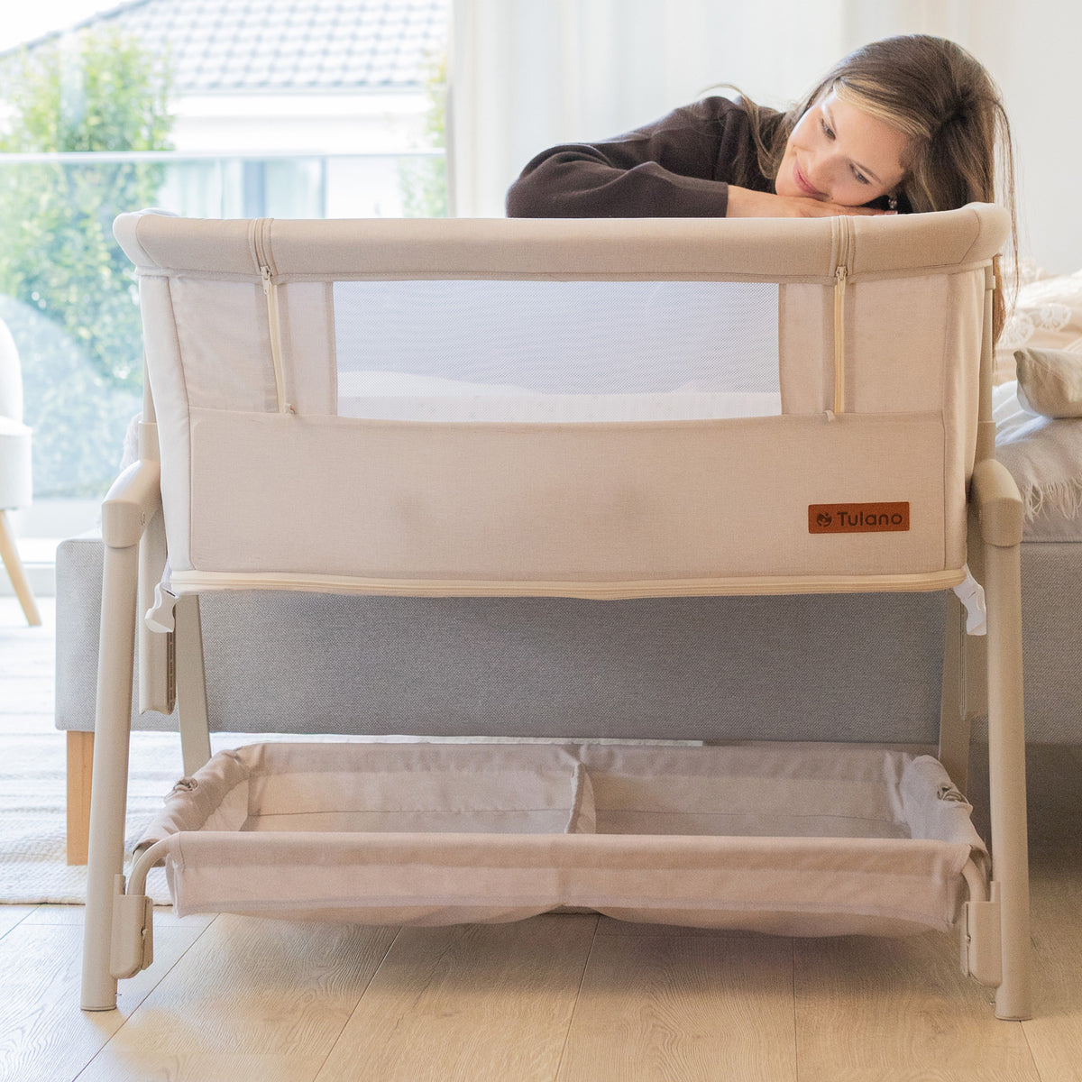 Beistellbett und Reisebett 4in1 Tulano Dream 55 Beige