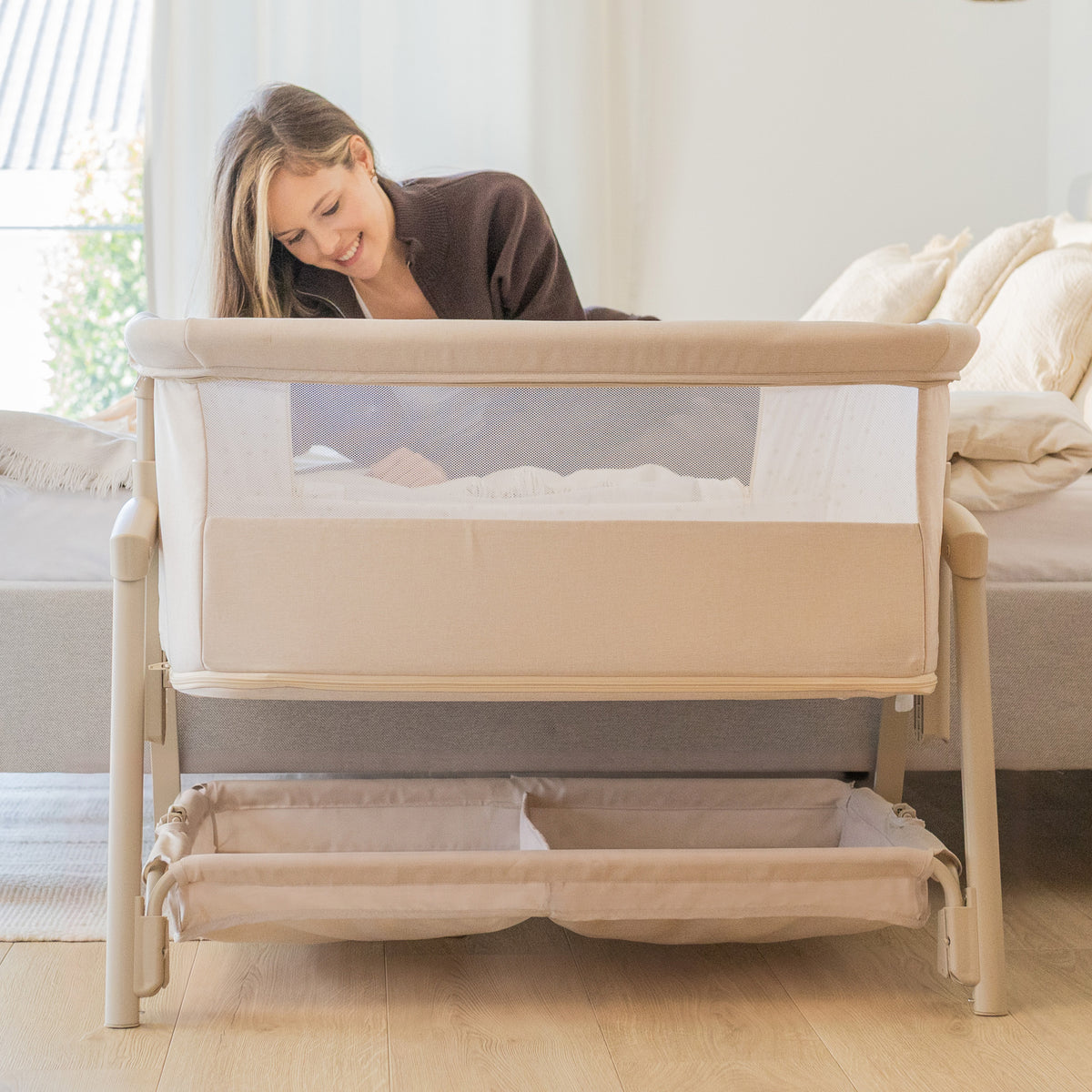 Beistellbett und Reisebett 4in1 Tulano Dream 55 Beige