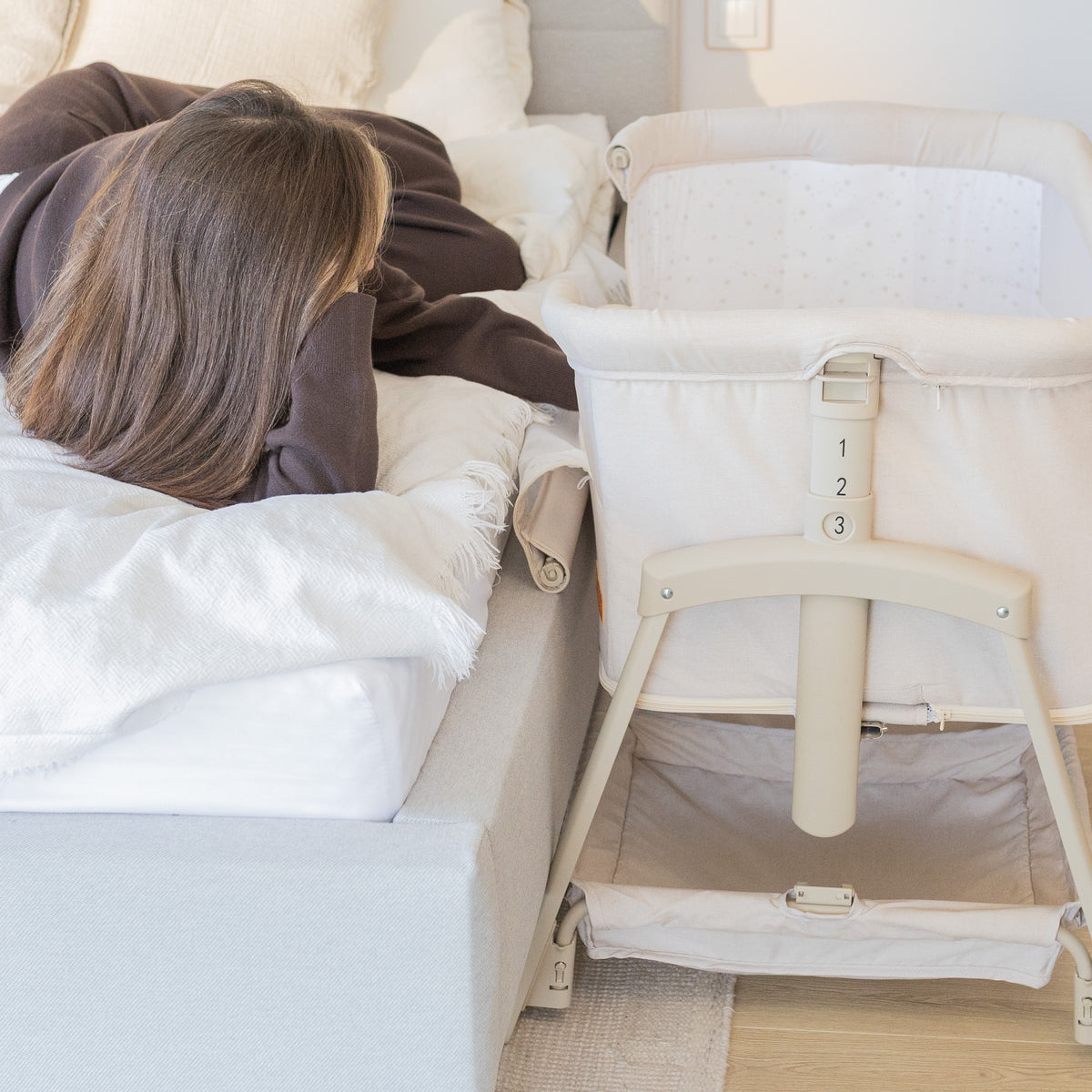 Beistellbett und Reisebett 4in1 Tulano Dream 55 Beige