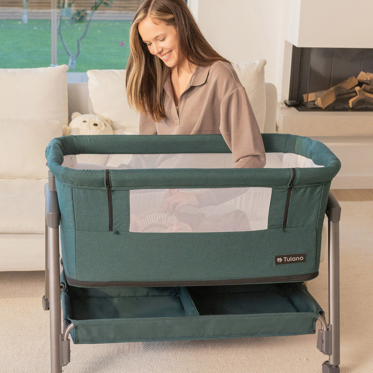 Beistellbett und Reisebett 4in1 Tulano Dream 55 Green