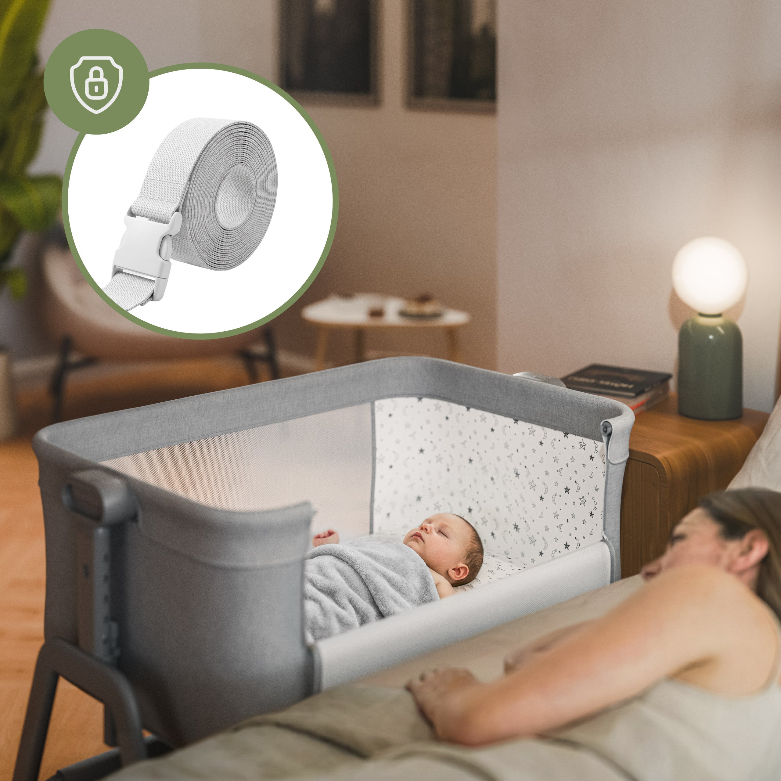 3-in-1-Reisebett Tulano Dream 50 Hell-Grau