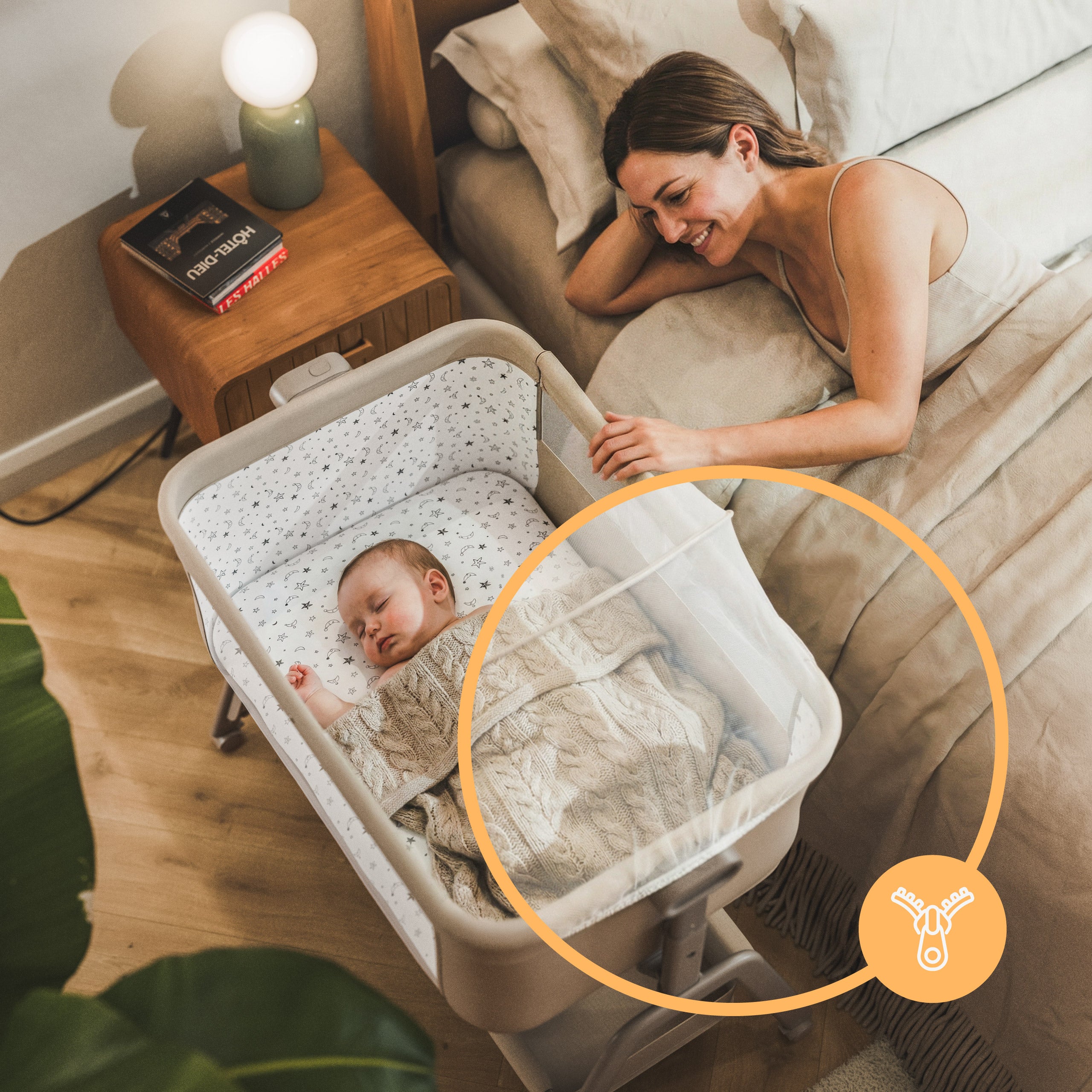 3-in-1-Reisebett Tulano Dream 50 Beige