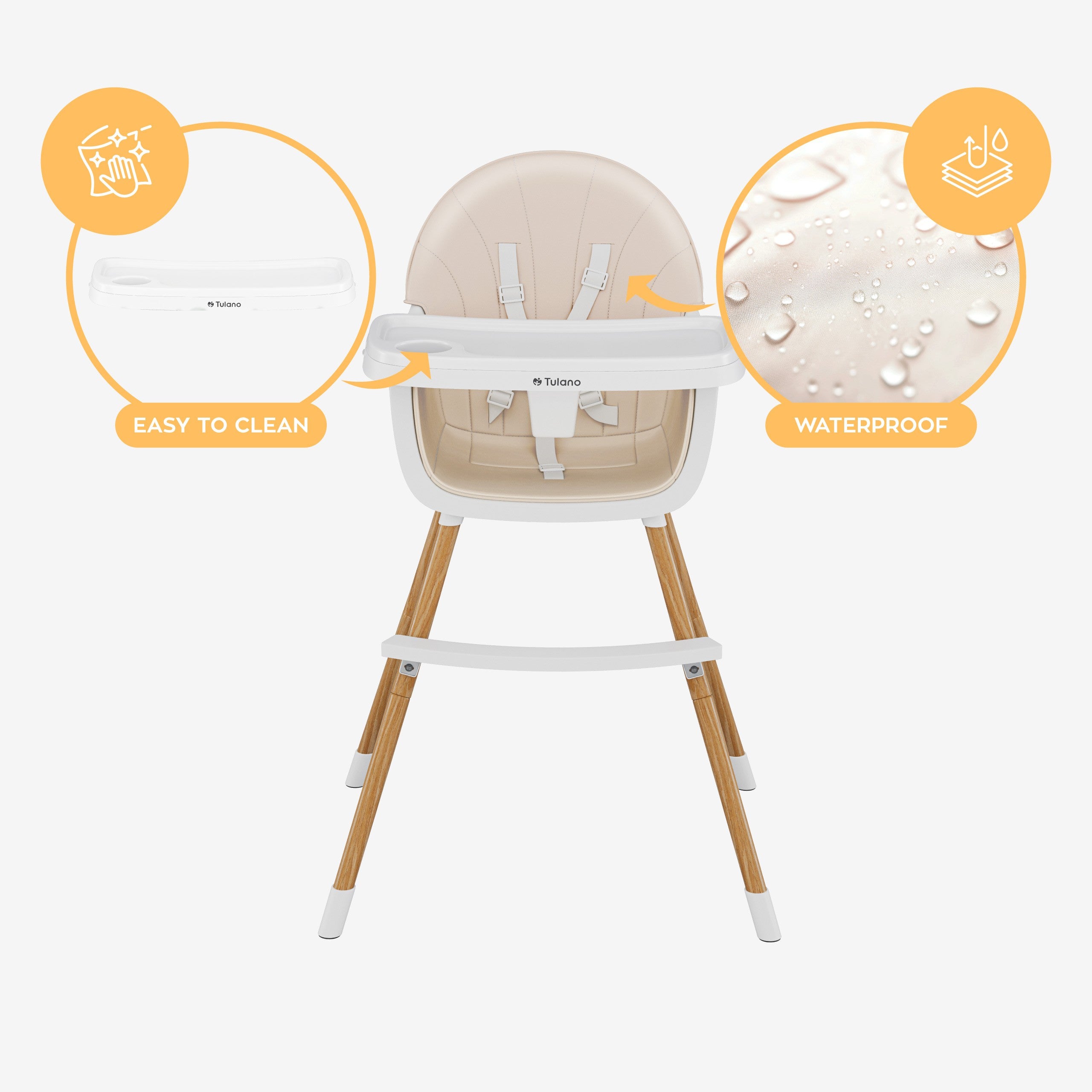 Tulano Morsel Beige Hochstuhl 