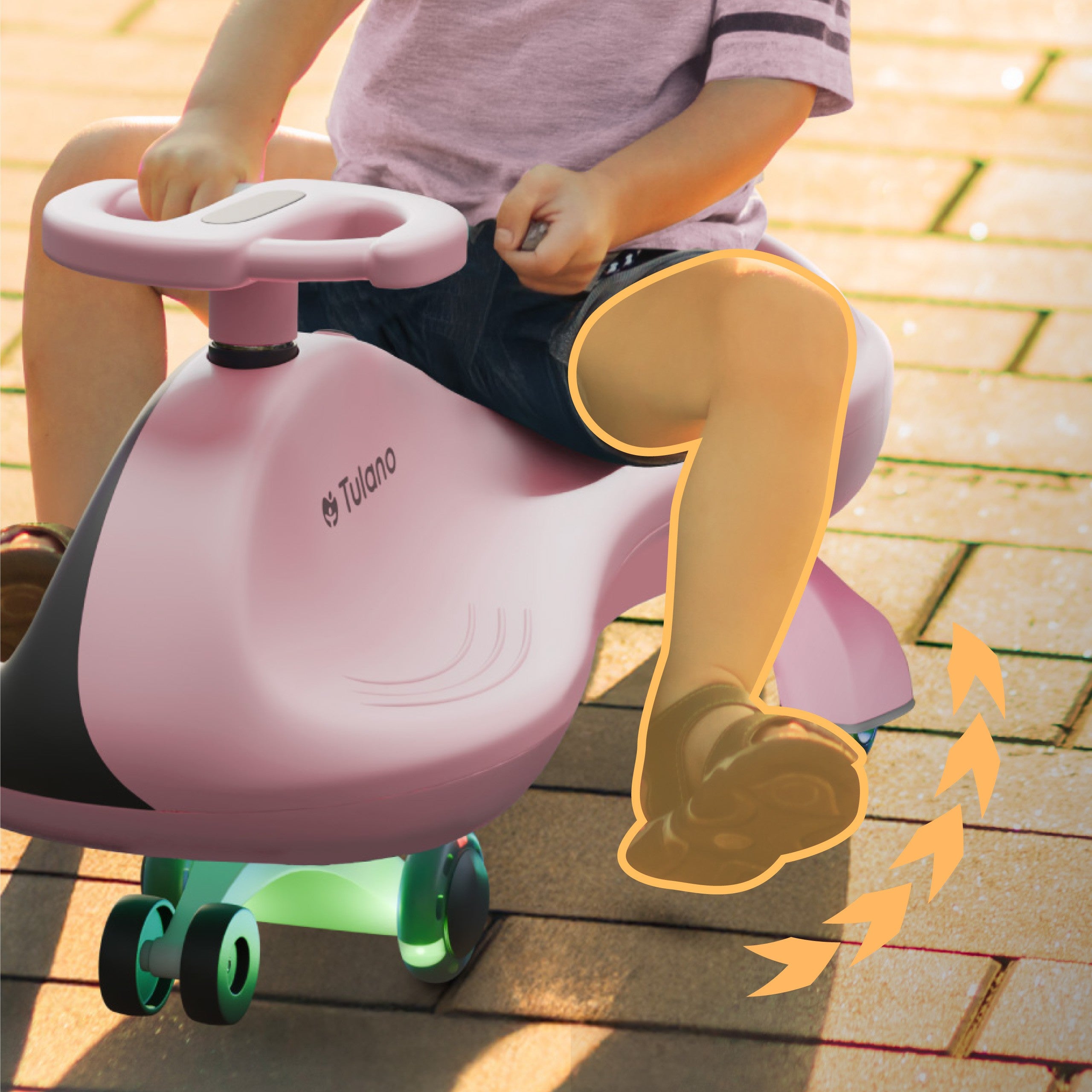 Tulano Focus 35 Pink LED Gravity Ride-On 