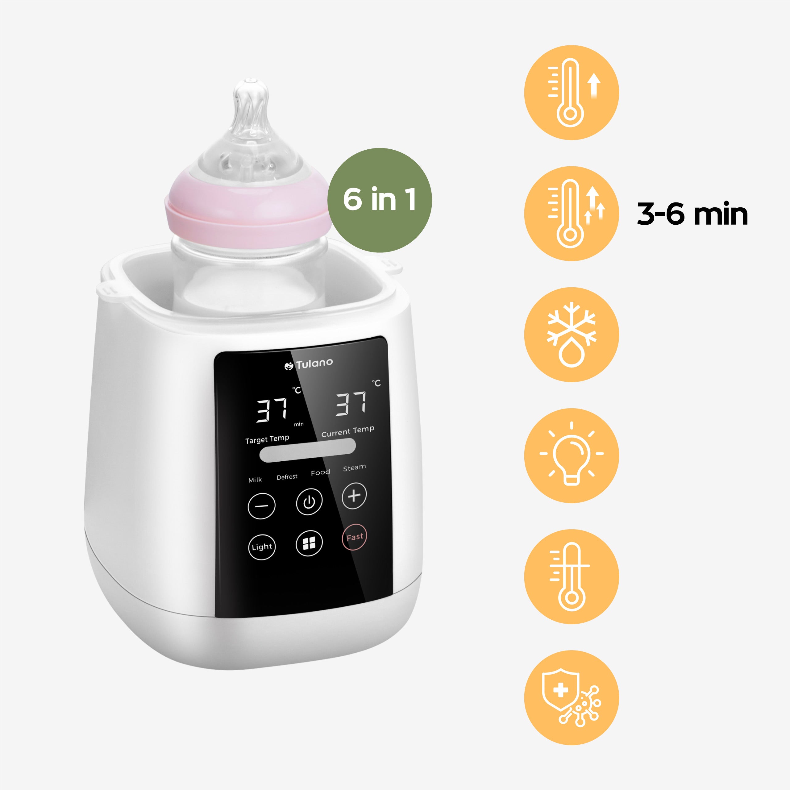 Der 6-in-1-Flaschenwärmer - der multifunktionale Helfer für Eltern