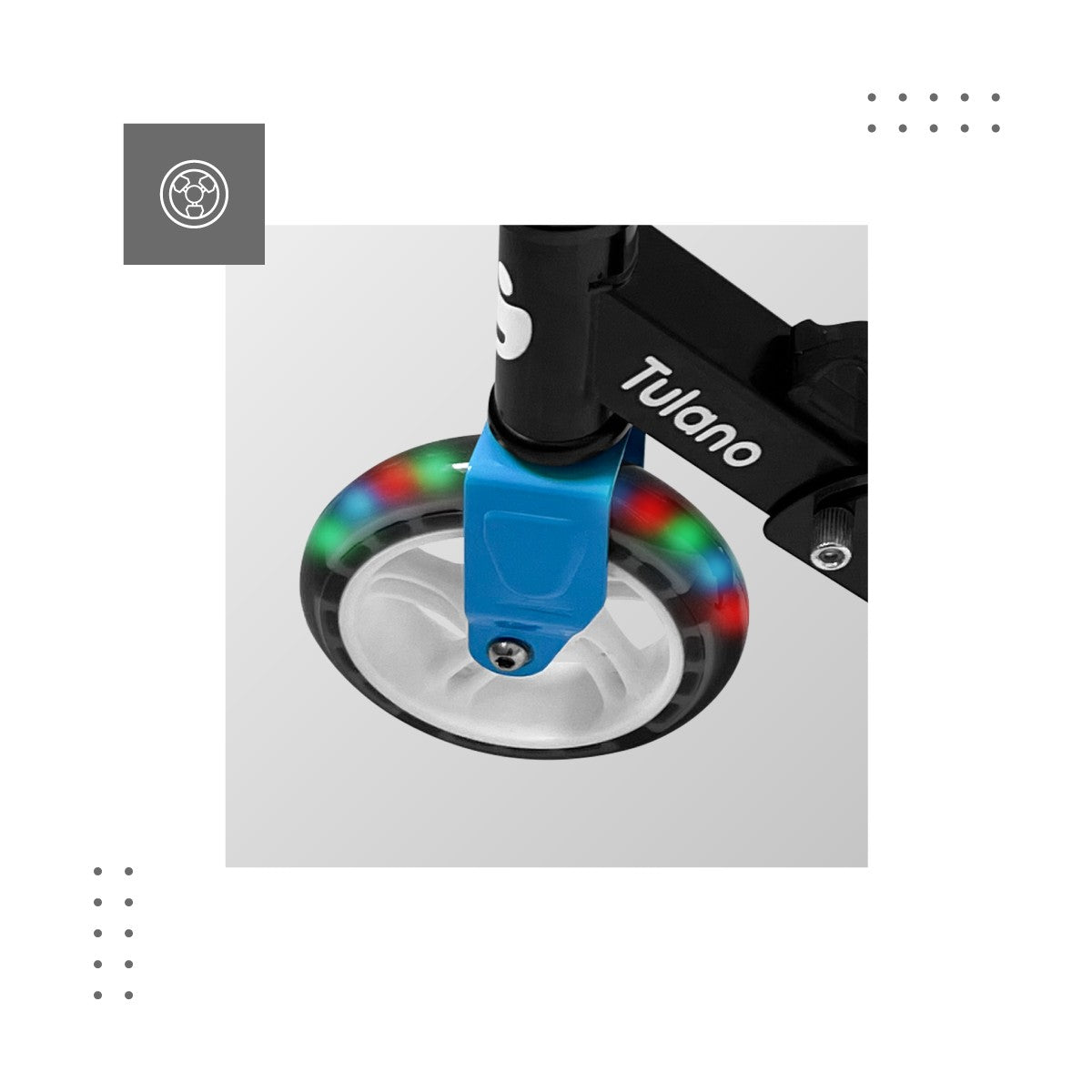 Tulano Rookie 40 Weißer LED-Scooter 