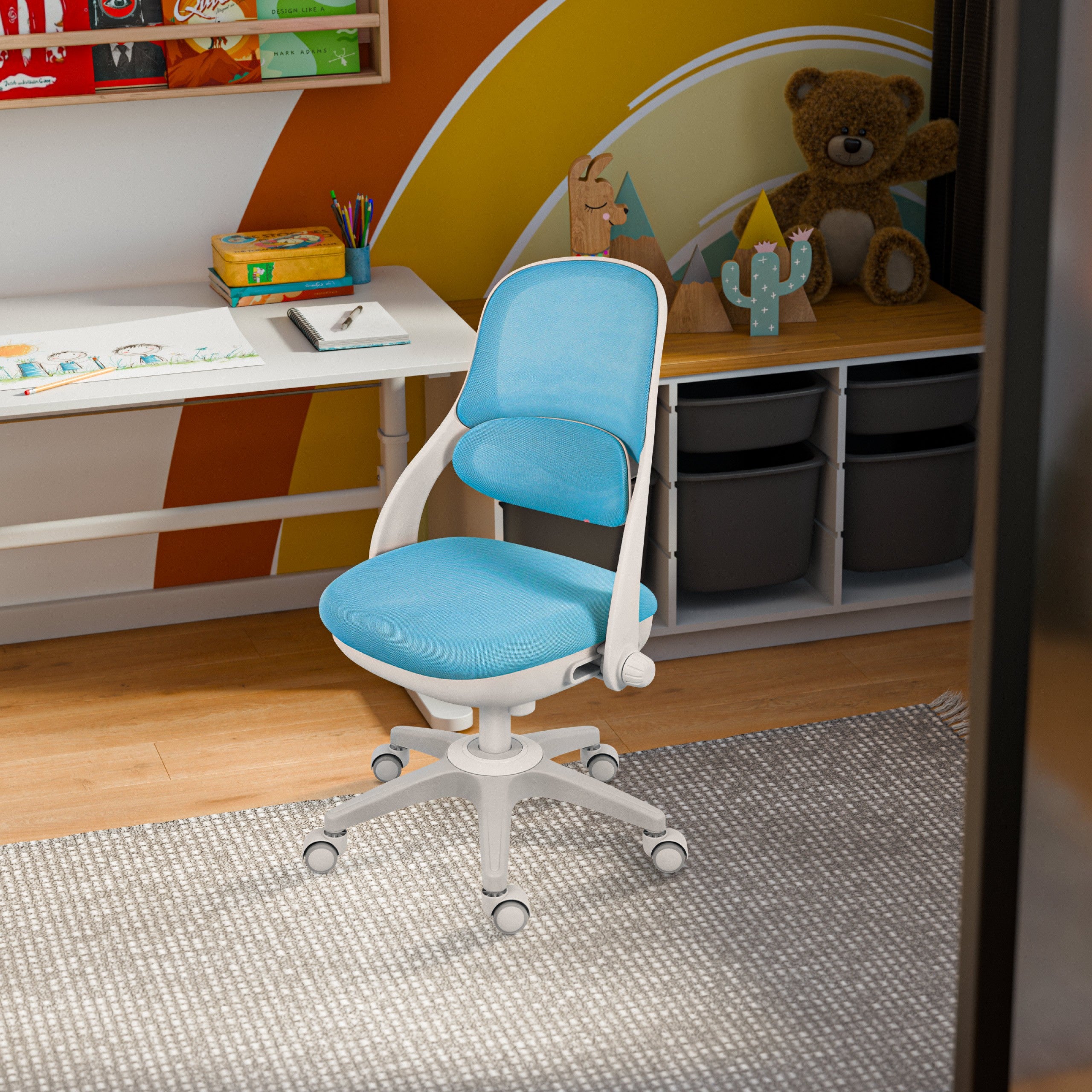 Mark Adler Junior 4.7 Blauer Kinderdrehstuhl 