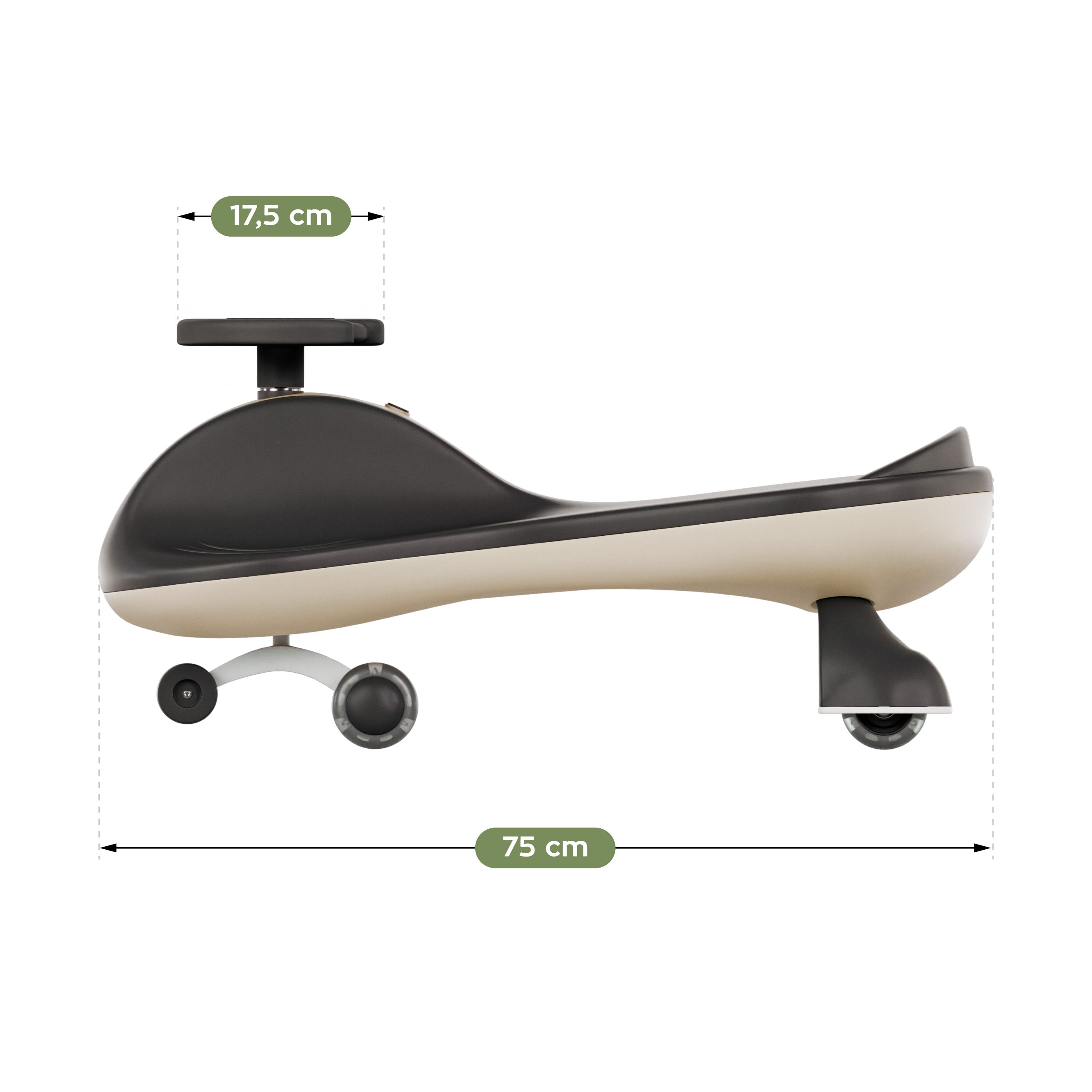 Tulano Focus 35 Beige LED Gravity Ride-On für Kinder 