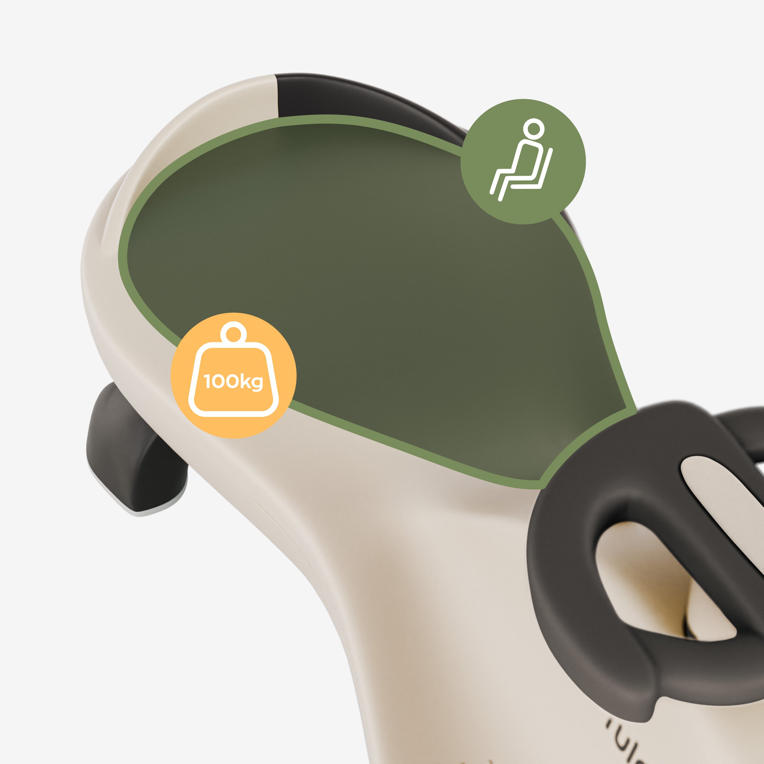 Tulano Focus 35 Beige LED Gravity Ride-On für Kinder 