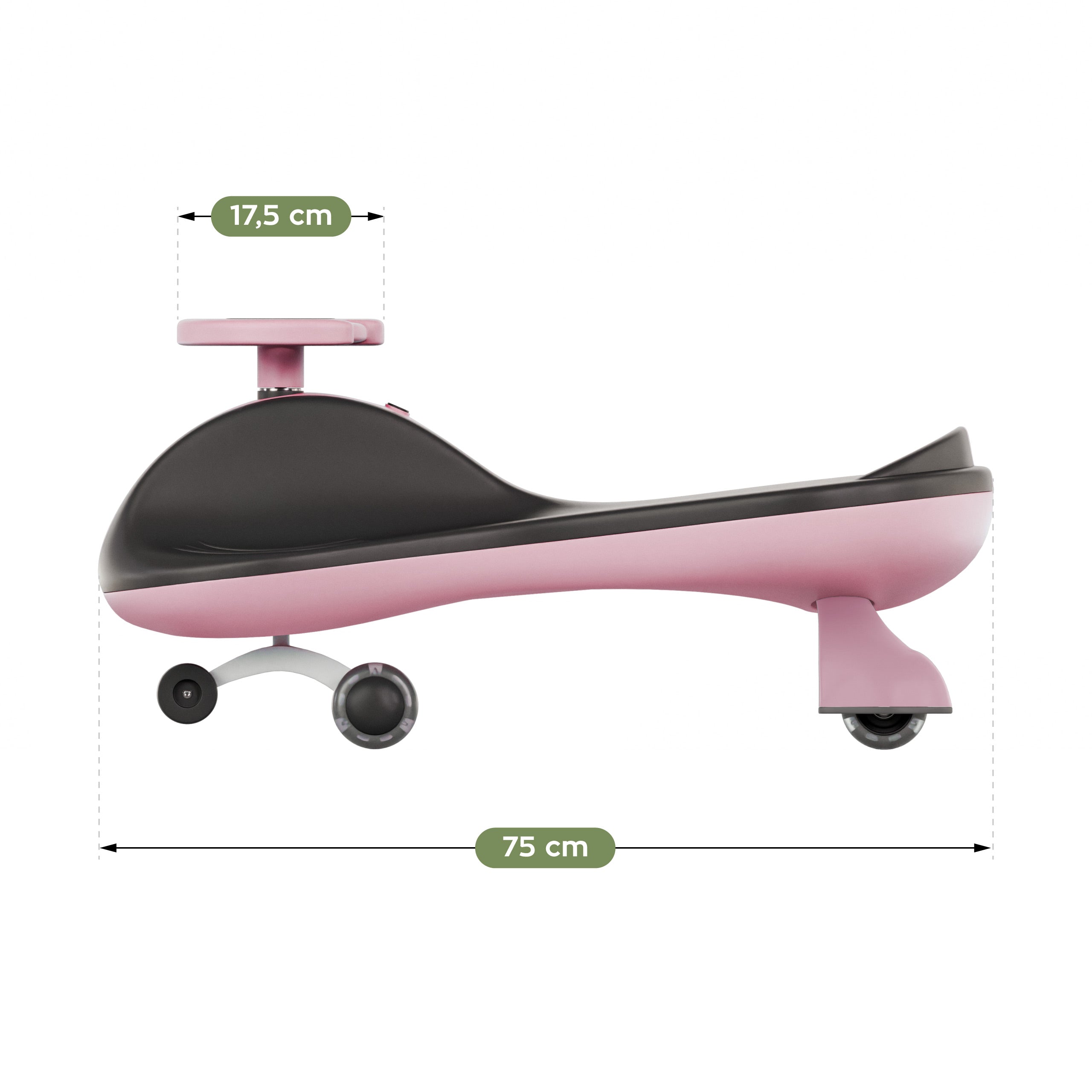 Tulano Focus 35 Pink LED Gravity Ride-On 