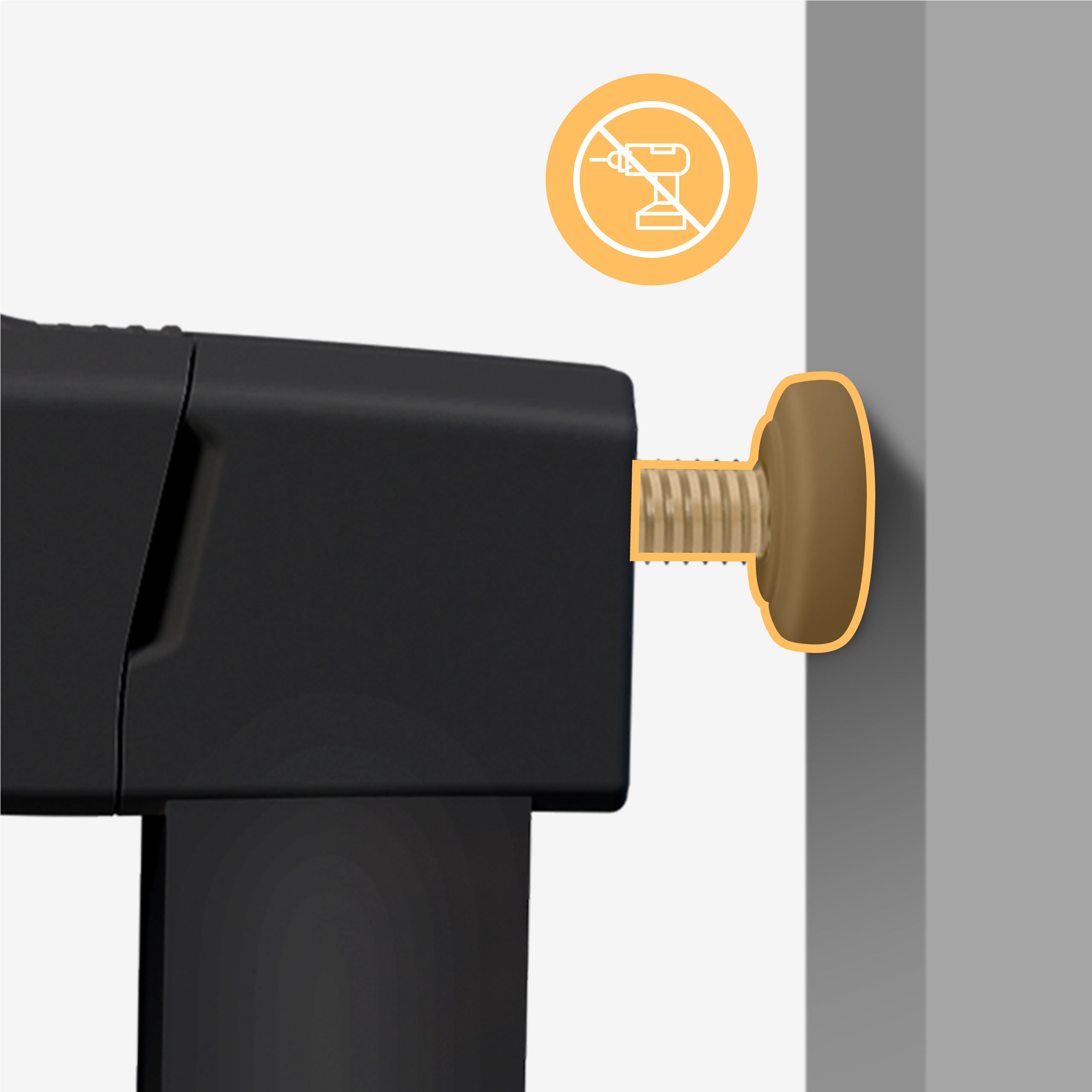 Sichere Befestigung am Türrahmen