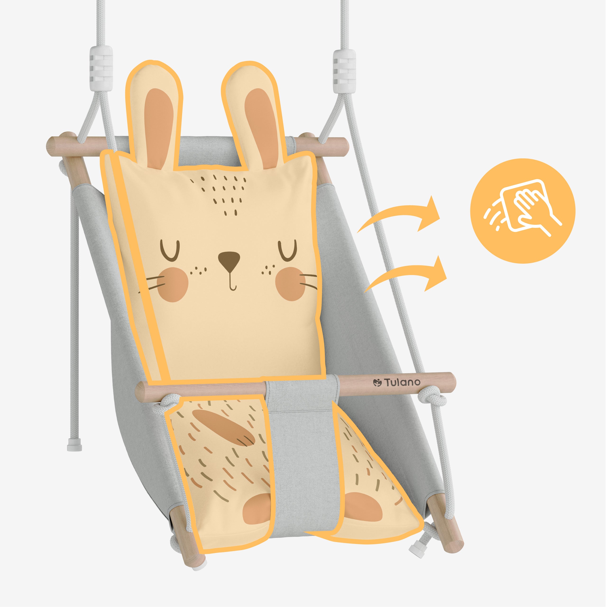 Kinderschaukel Tulano Hop 45 Rabbit