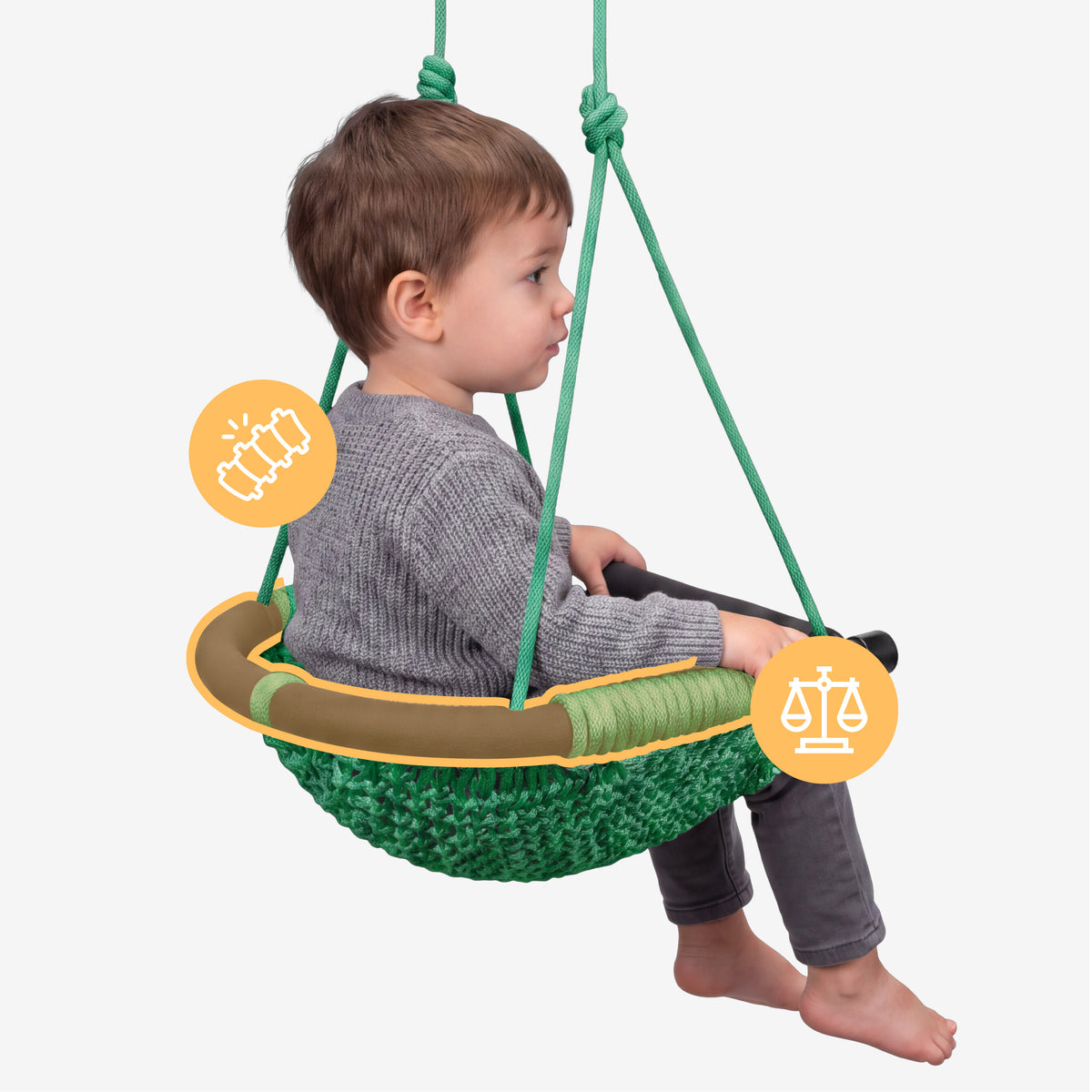 Kinderschaukel Tulano Hop 50 Green