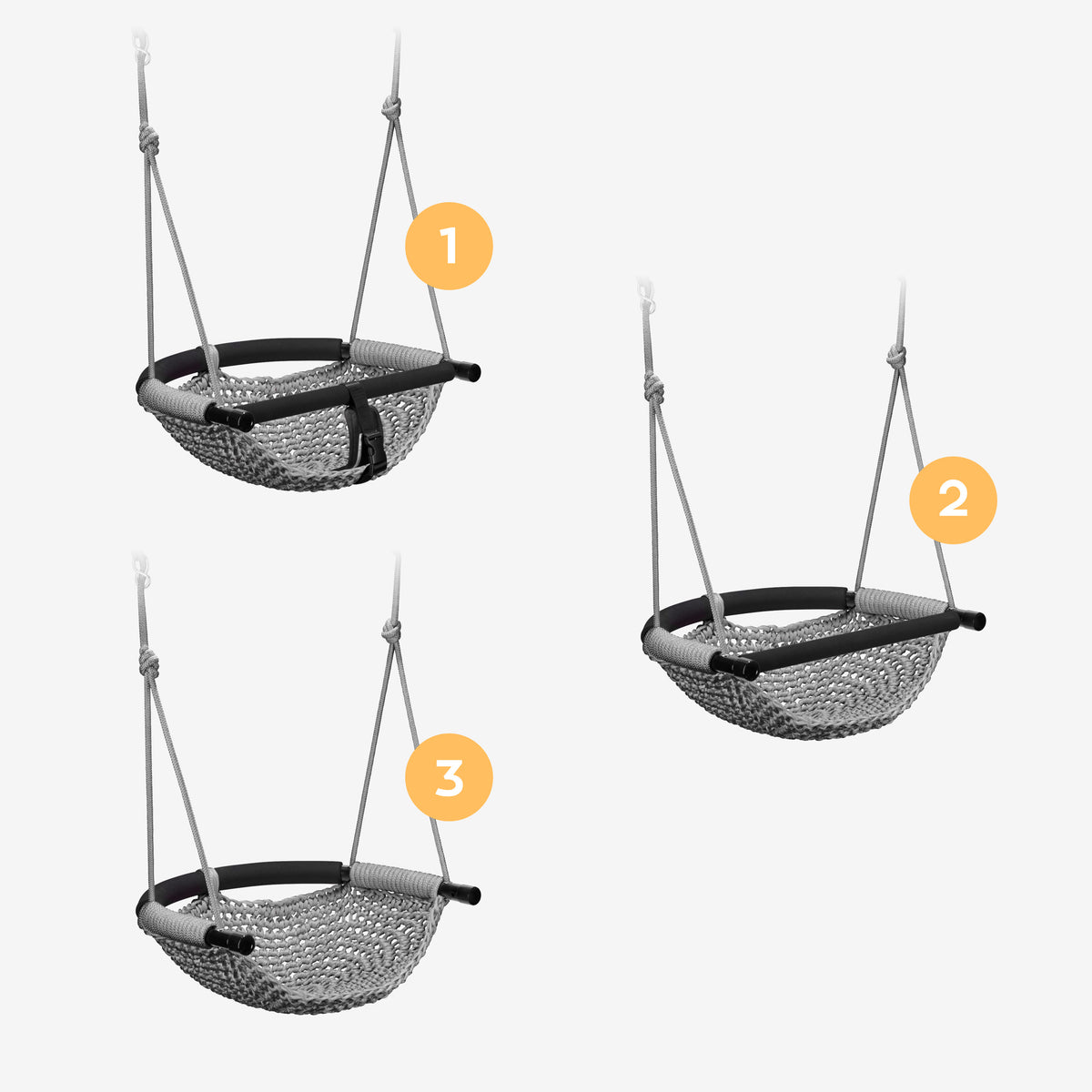 Kinderschaukel Tulano Hop 50 Grey