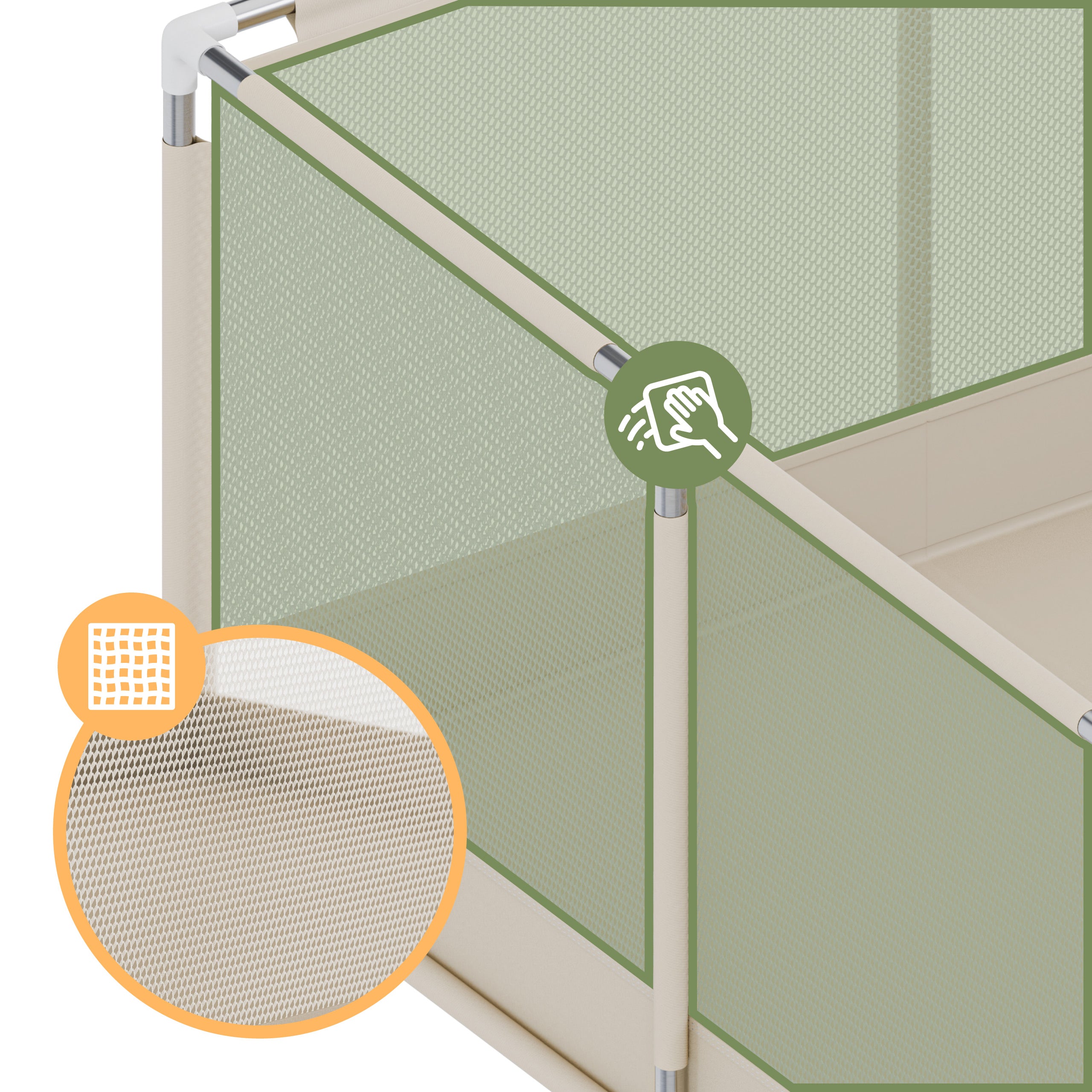 Transparente Gitterwände