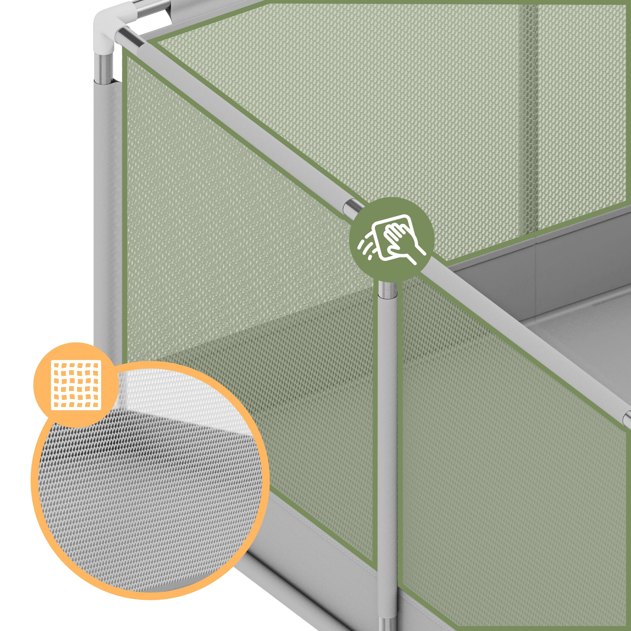 Transparente Gitterwände