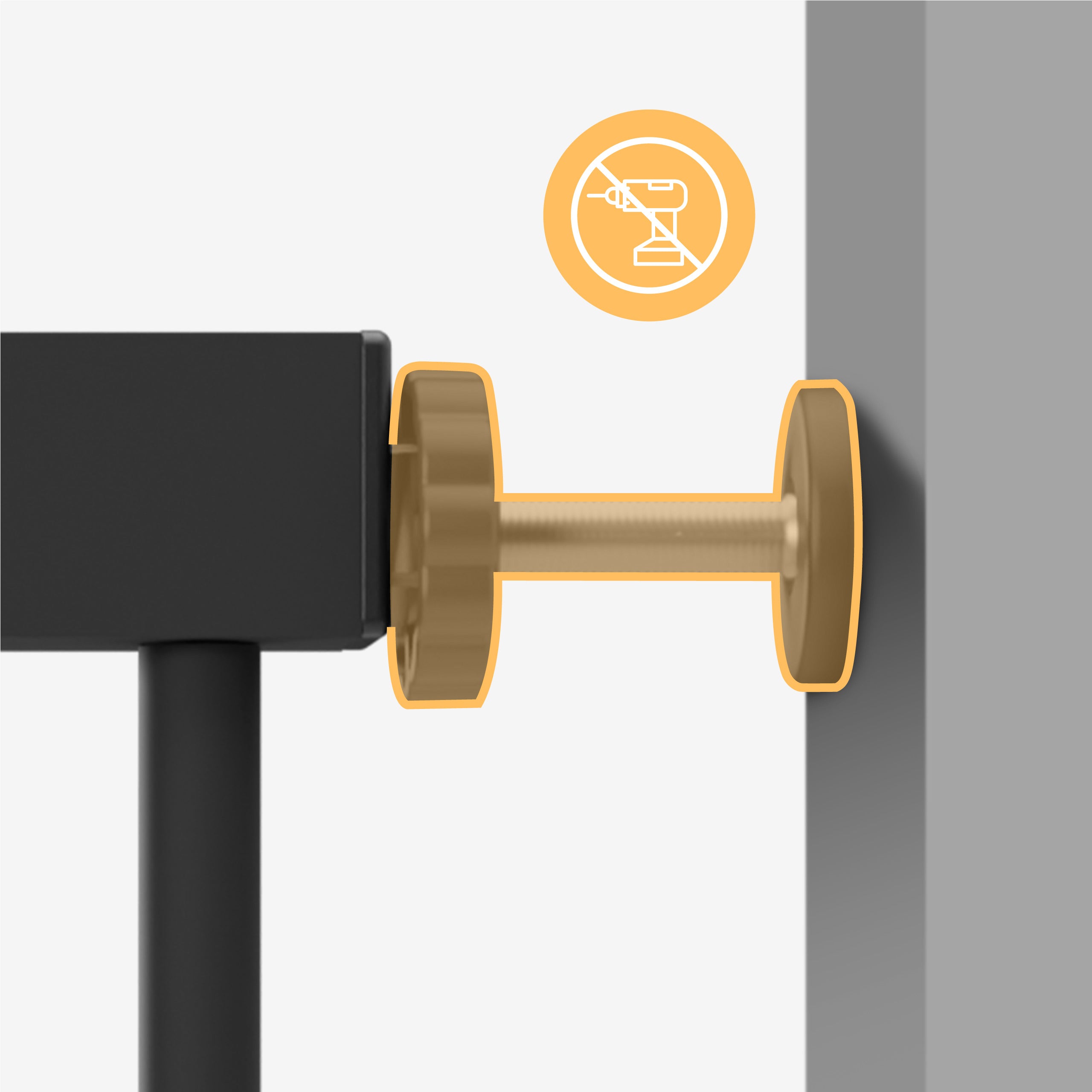 Sichere Befestigung am Türrahmen