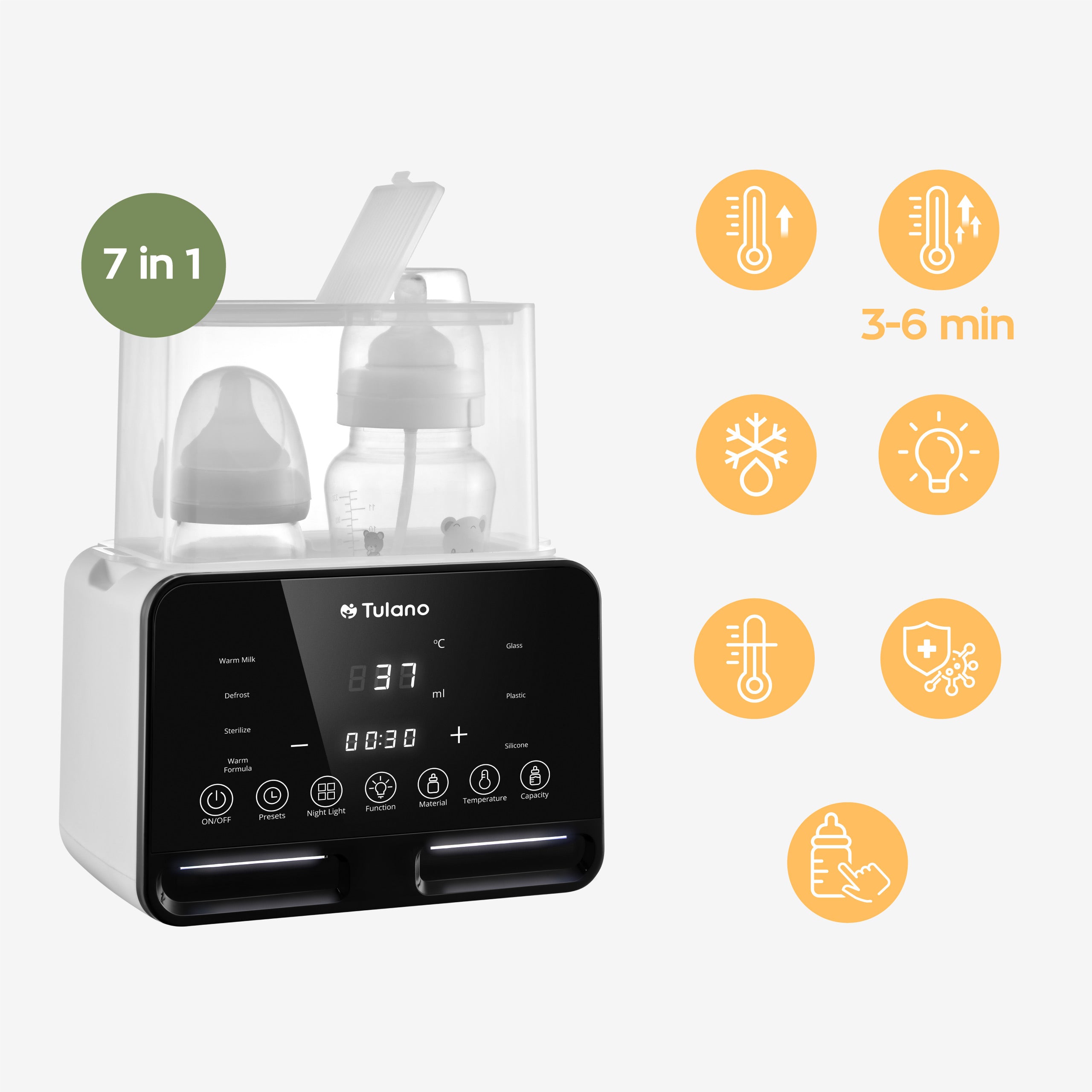Multifunktionaler Flaschenwärmer 7in1