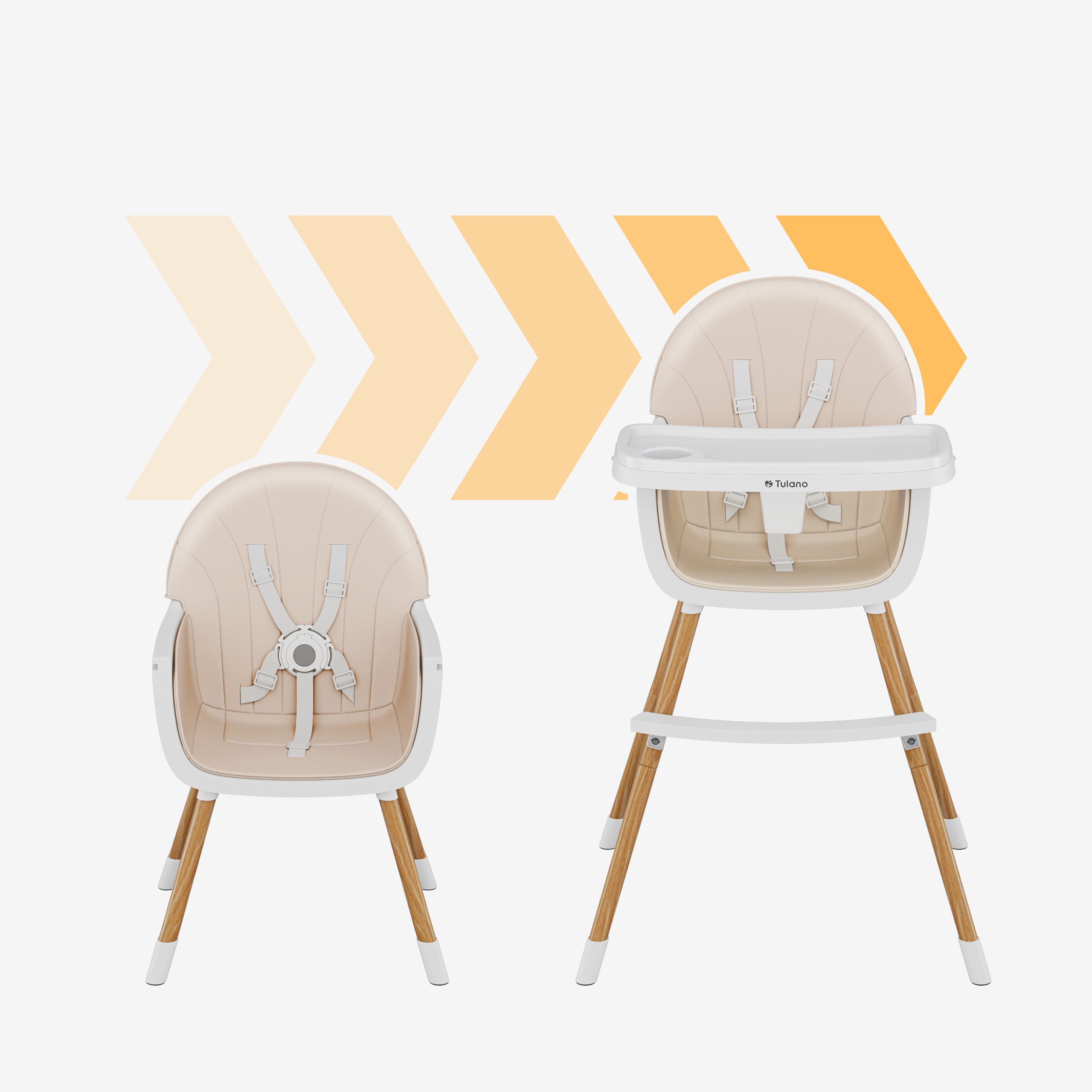 Funktioneller 2-in-1-Hochstuhl