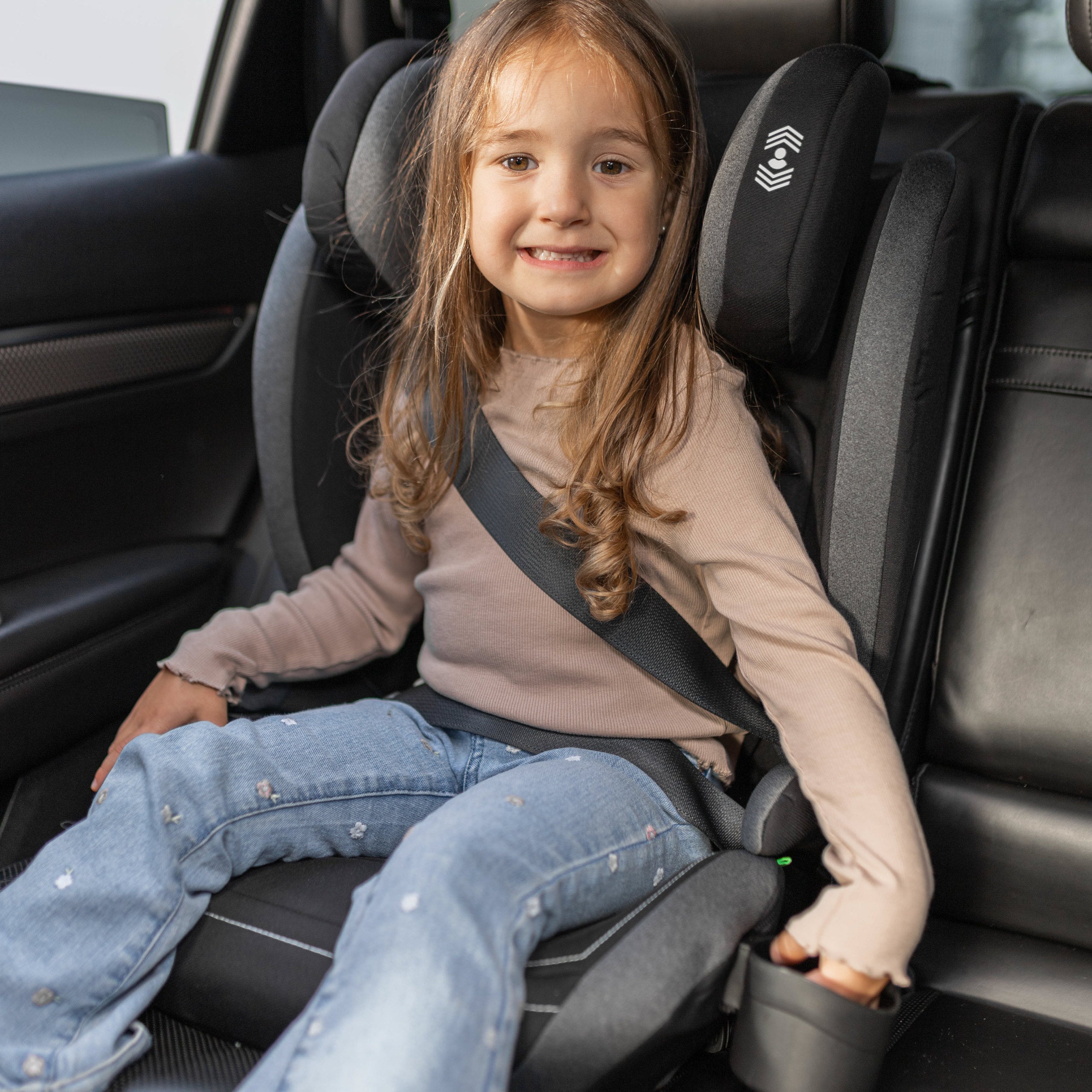 Tulano Joy 25 Schwarz-Grau Autositz 100-150cm I-Größe 