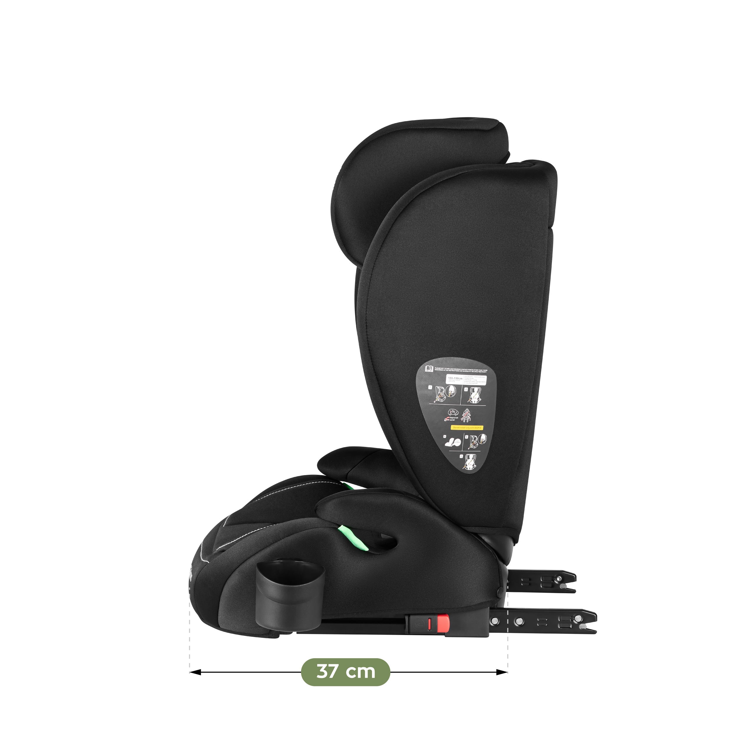 Tulano Joy 25 Schwarzer Autositz 100-150 cm I-Größe 