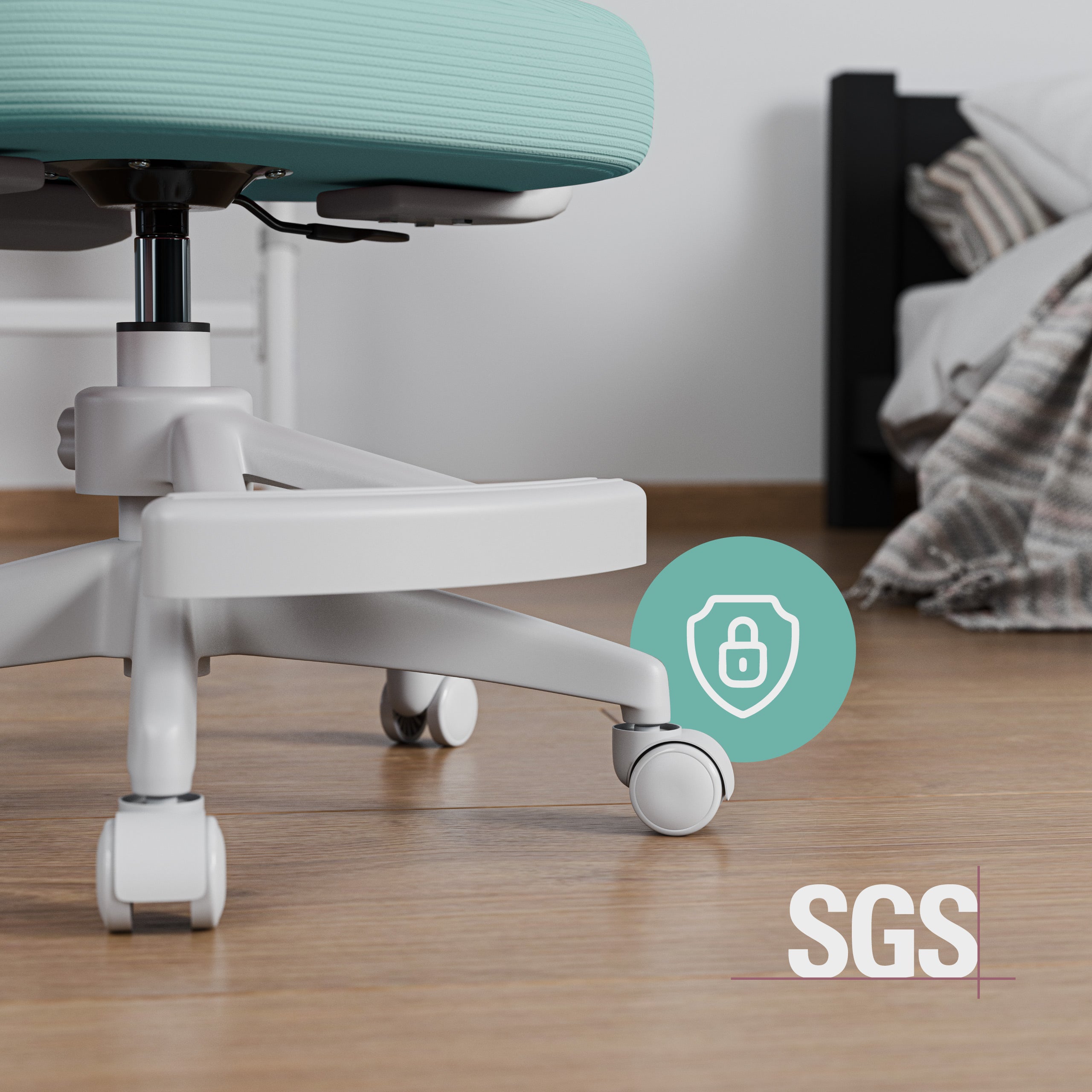Schwerkrafträder - blockiert Räder im Sitzen