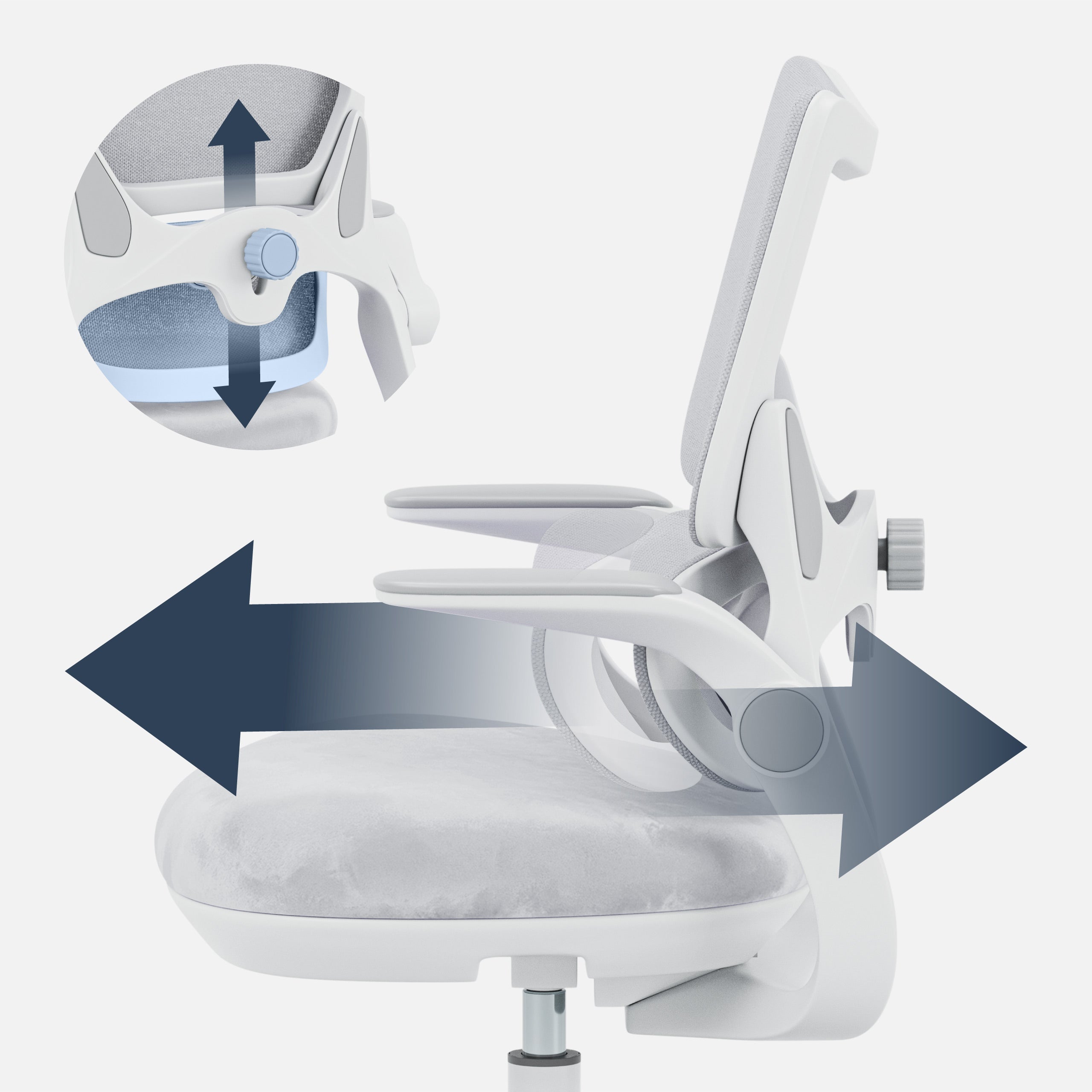 Mark Adler Junior 5.7 Grauer Kinderschreibtischstuhl 
