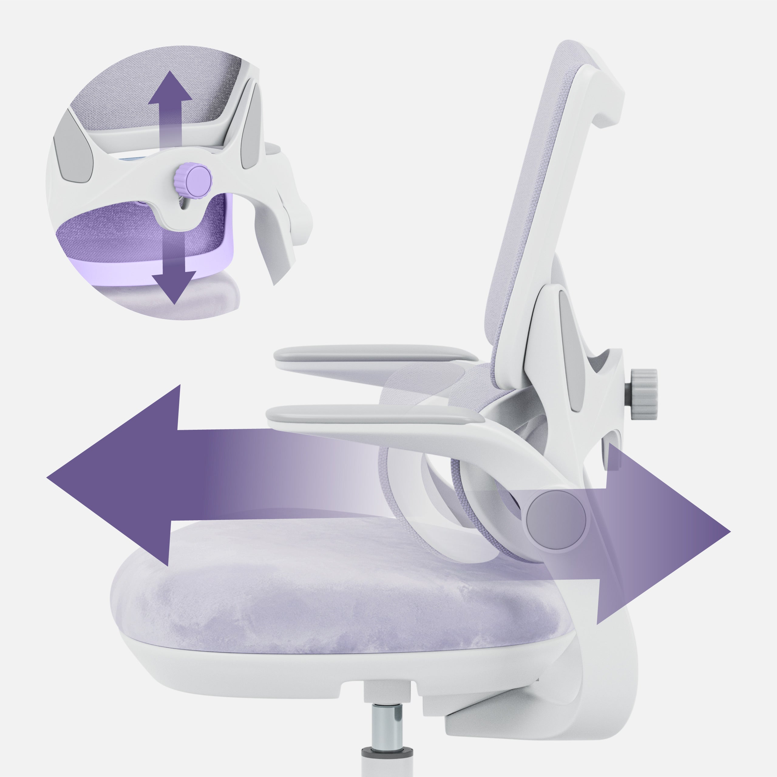 Mark Adler Junior 5.7 Lila Kinderschreibtischstuhl 